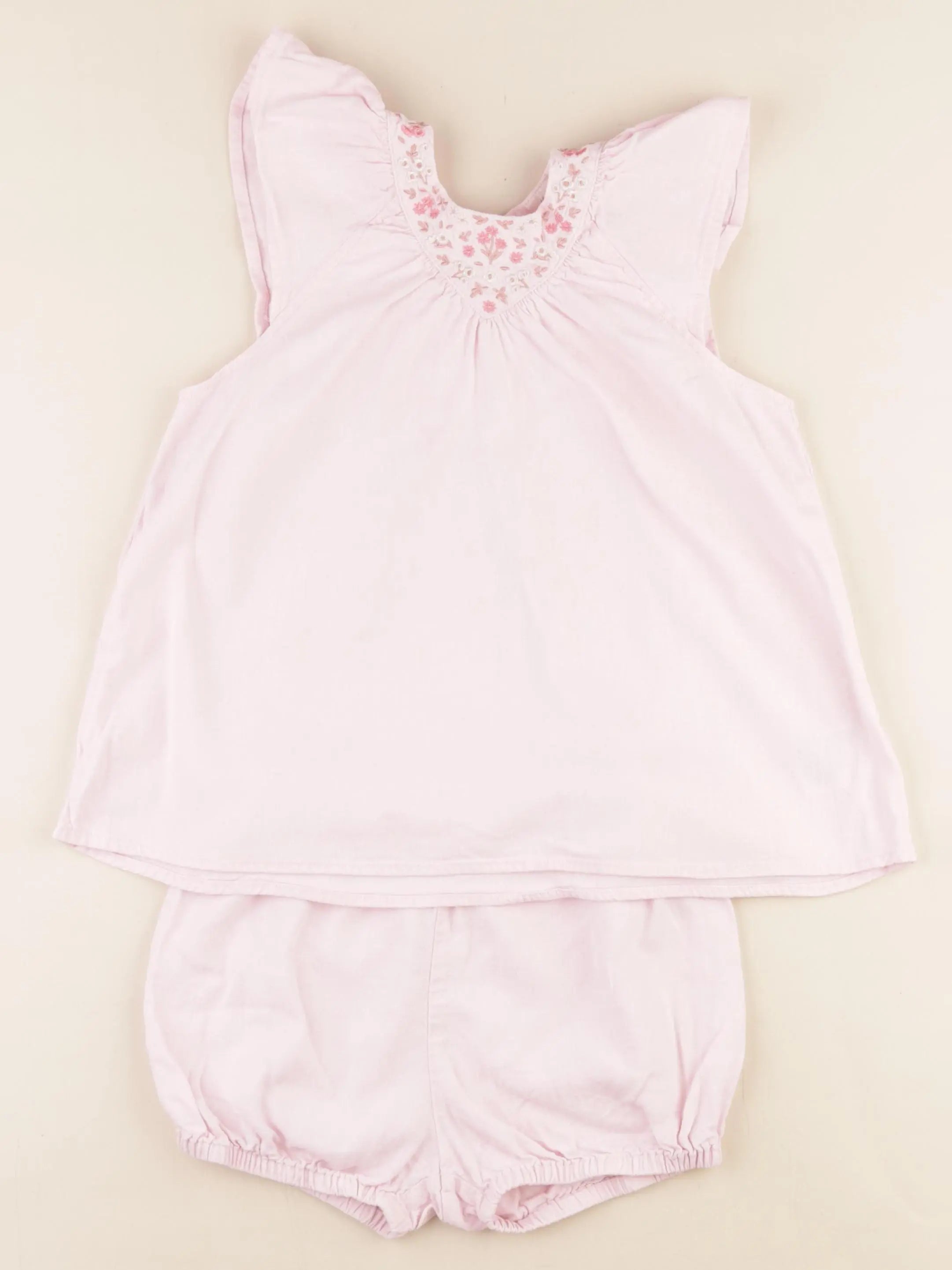 H&M - robe rose - 3/4 ans