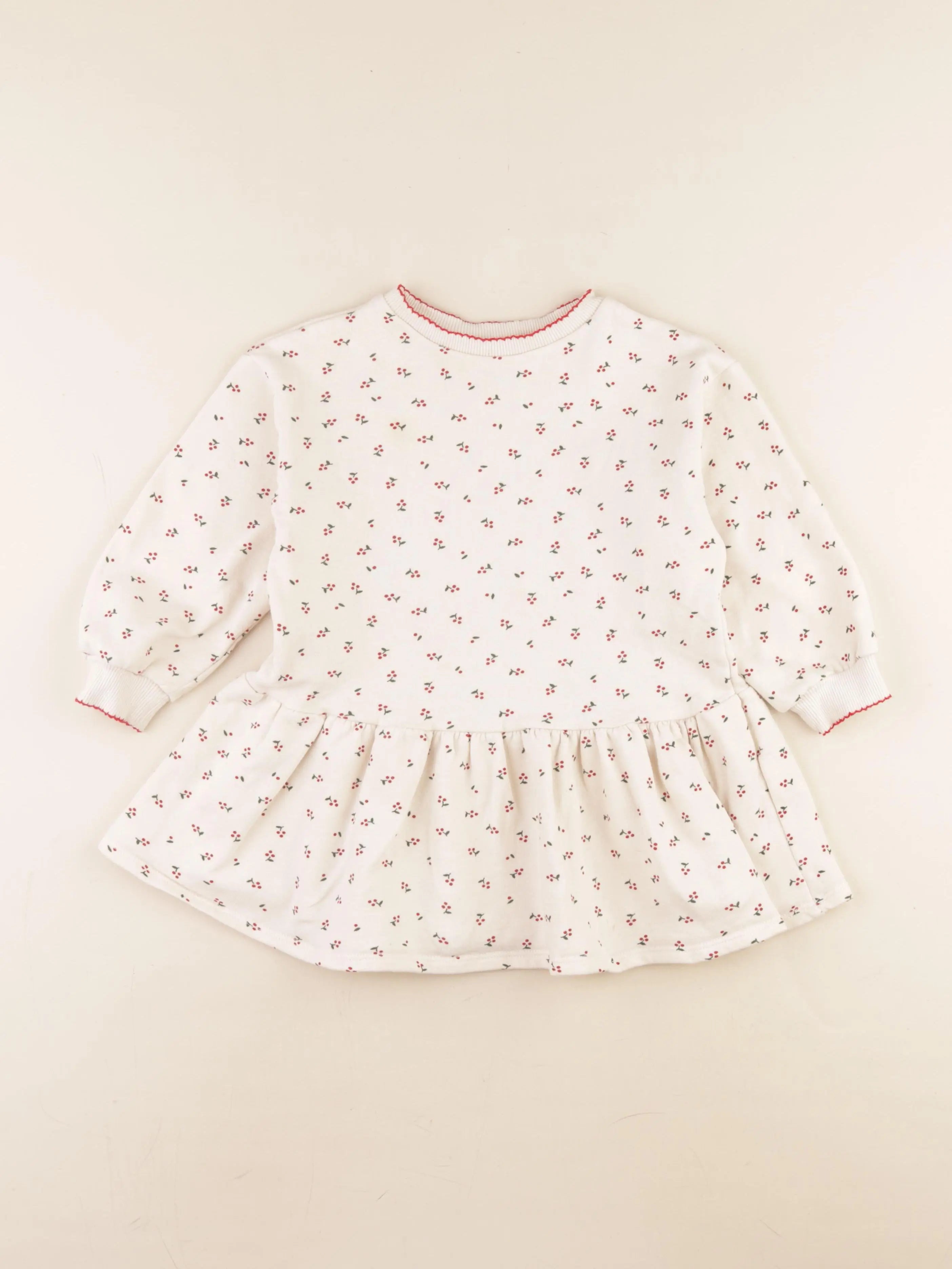 H&M - robe beige - 2/4 ans