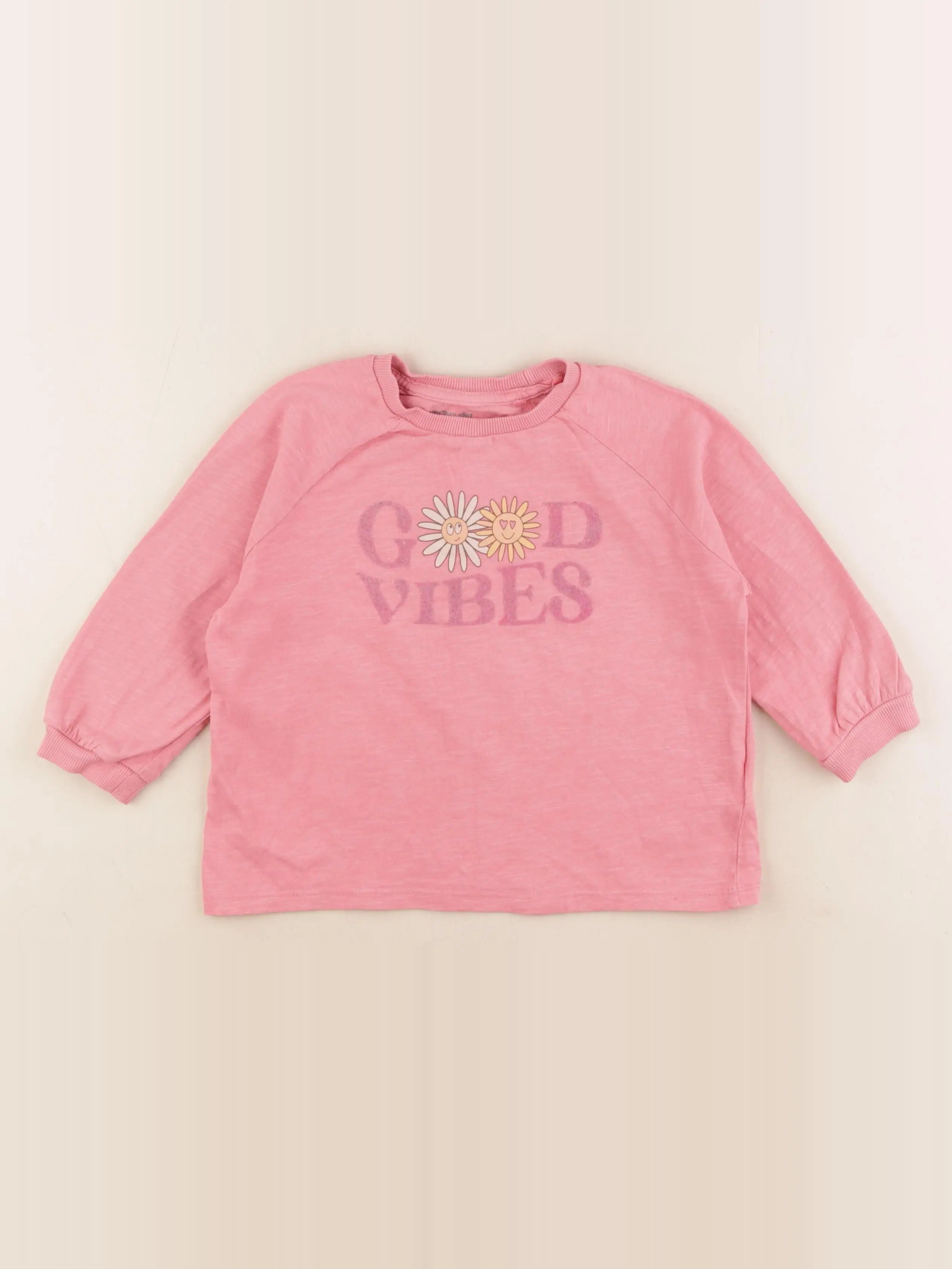 Vertbaudet - tee-shirt rose - 6 ans