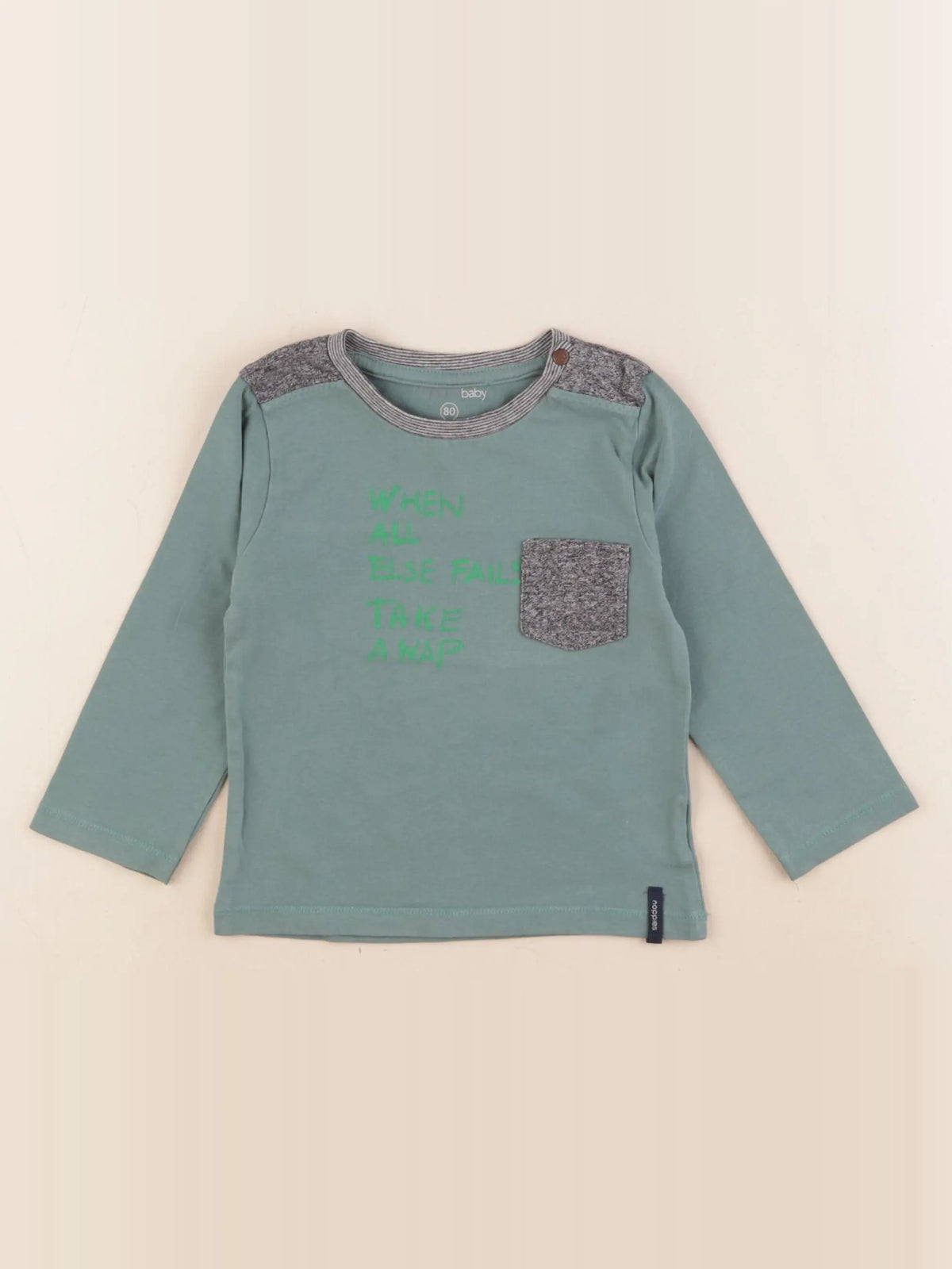 Noppies - tee-shirt vert - 9/12 mois