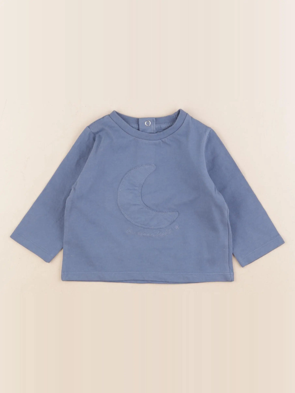 Little Cigogne - tee-shirt bleu - 6 mois