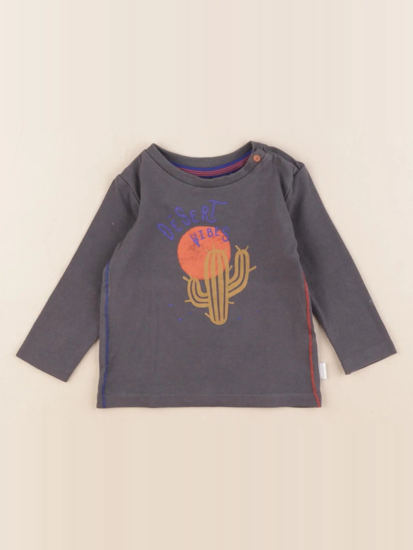 Noppies - tee-shirt gris - 4/6 mois
