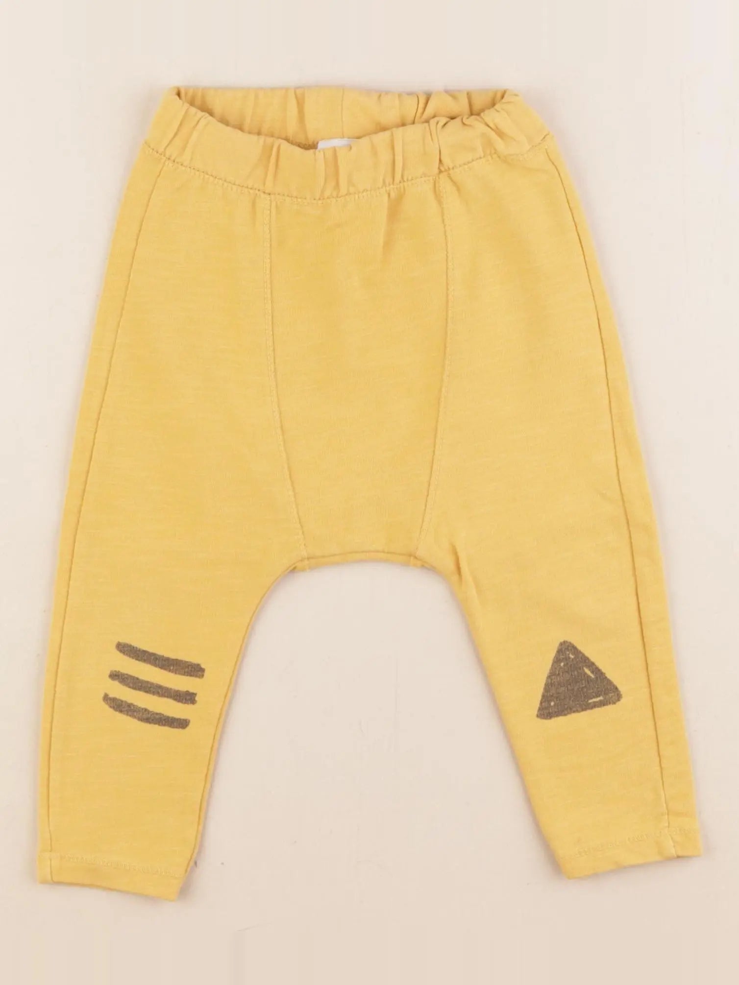 Zara - sarouel jaune - 12/18 mois