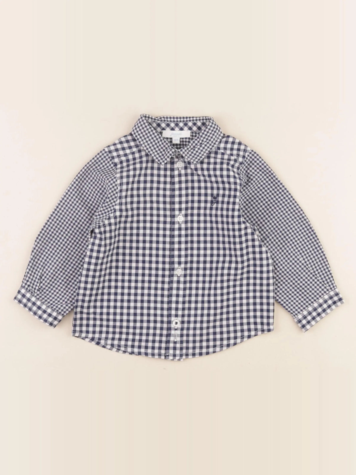 Jacadi - chemise bleu, blanc - 18 mois