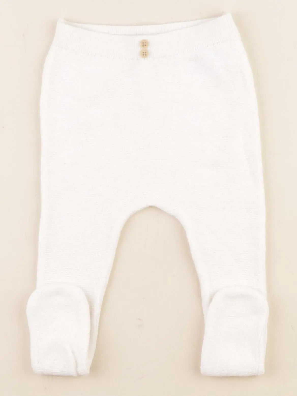 Vertbaudet - legging blanc - 6 mois