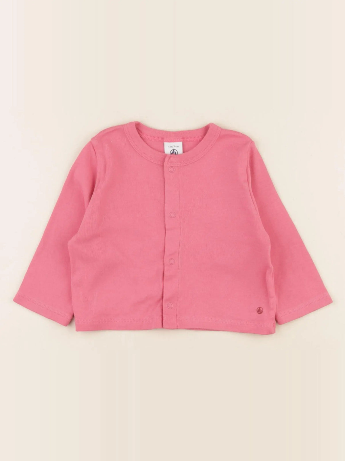Petit Bateau - tee-shirt rose - 12 mois