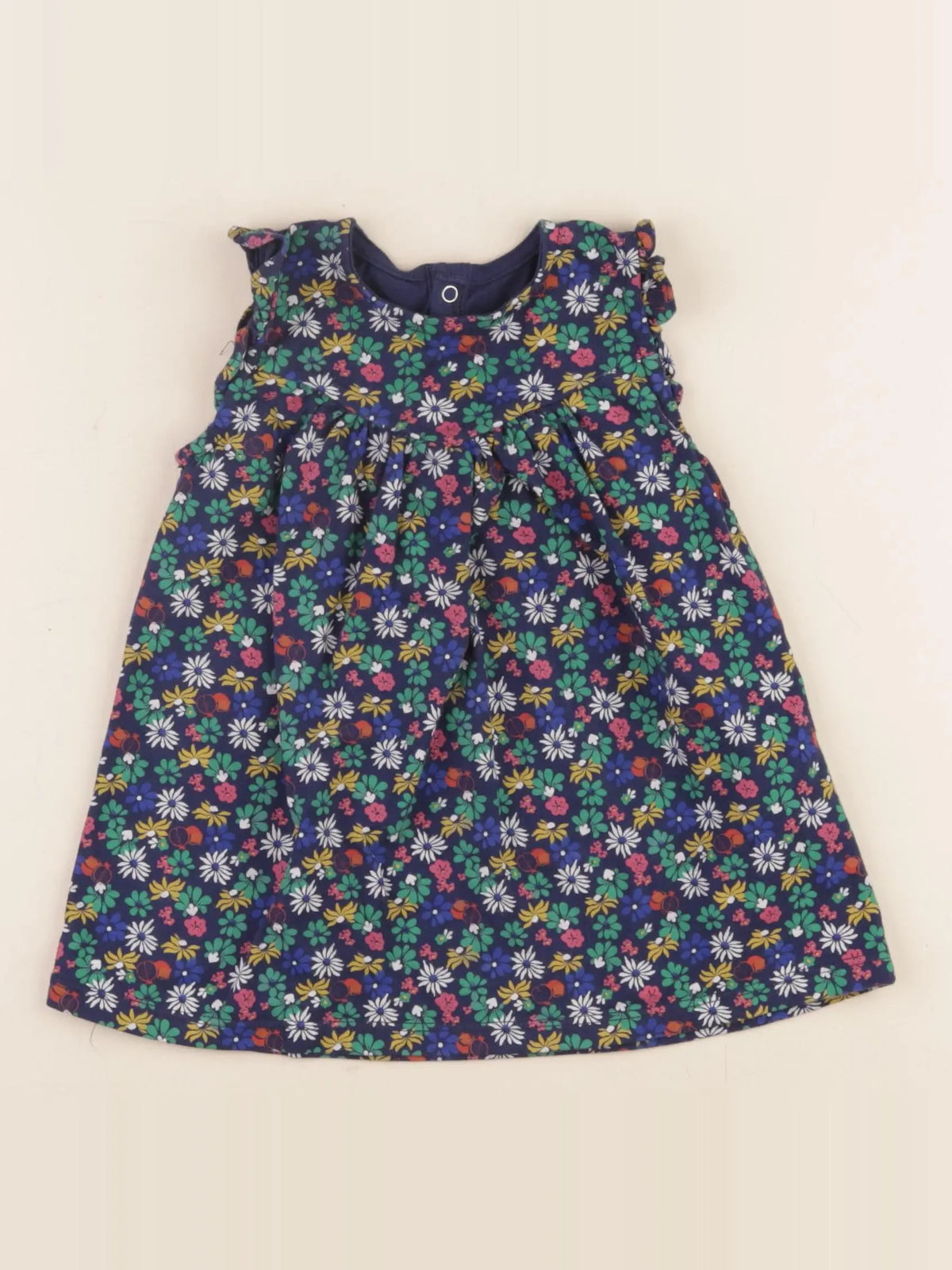 Petit Bateau - robe multicolore - 6 mois