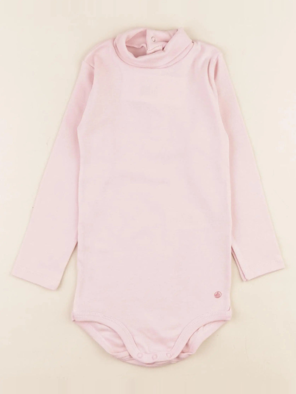Petit Bateau - body à col rose - 24 mois