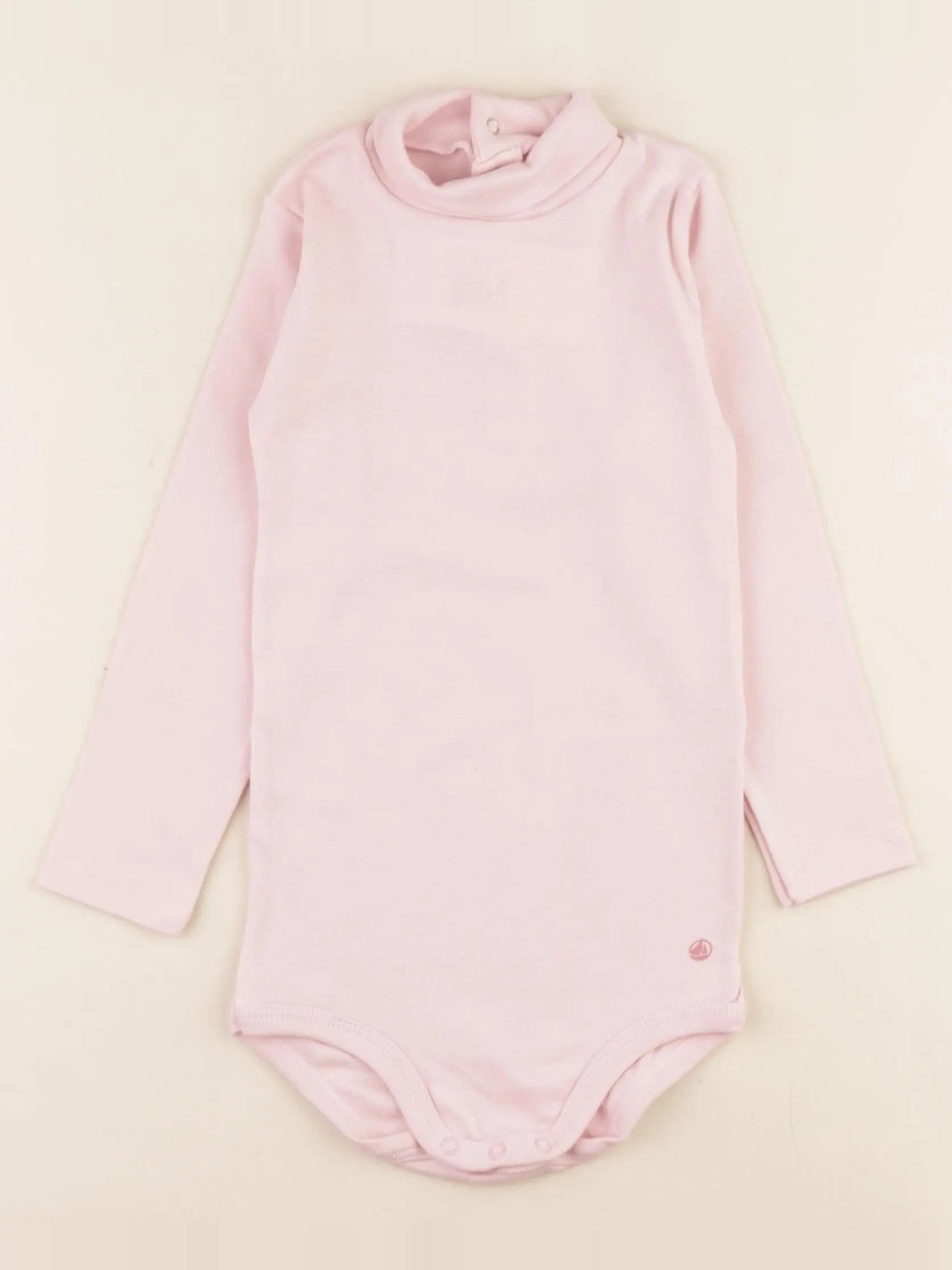 Petit Bateau - body à col rose - 24 mois