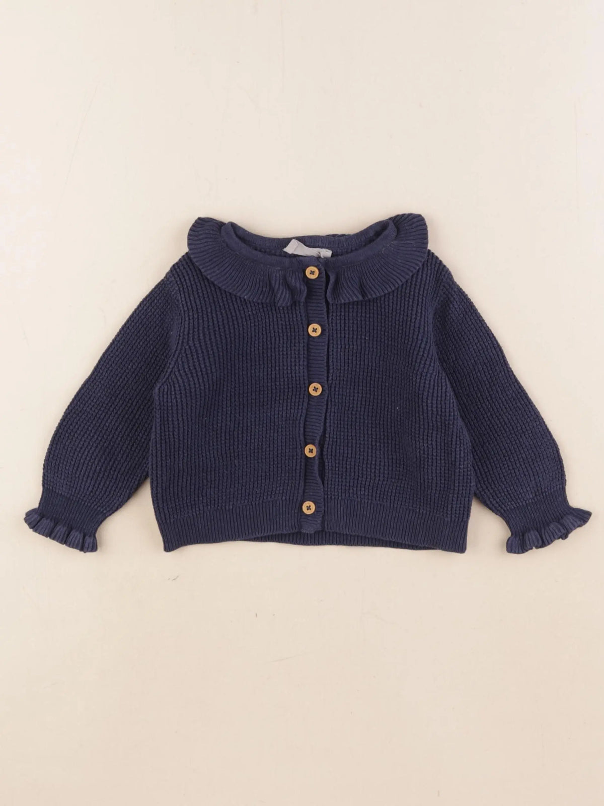 Boutchou - gilet bleu - 6 mois