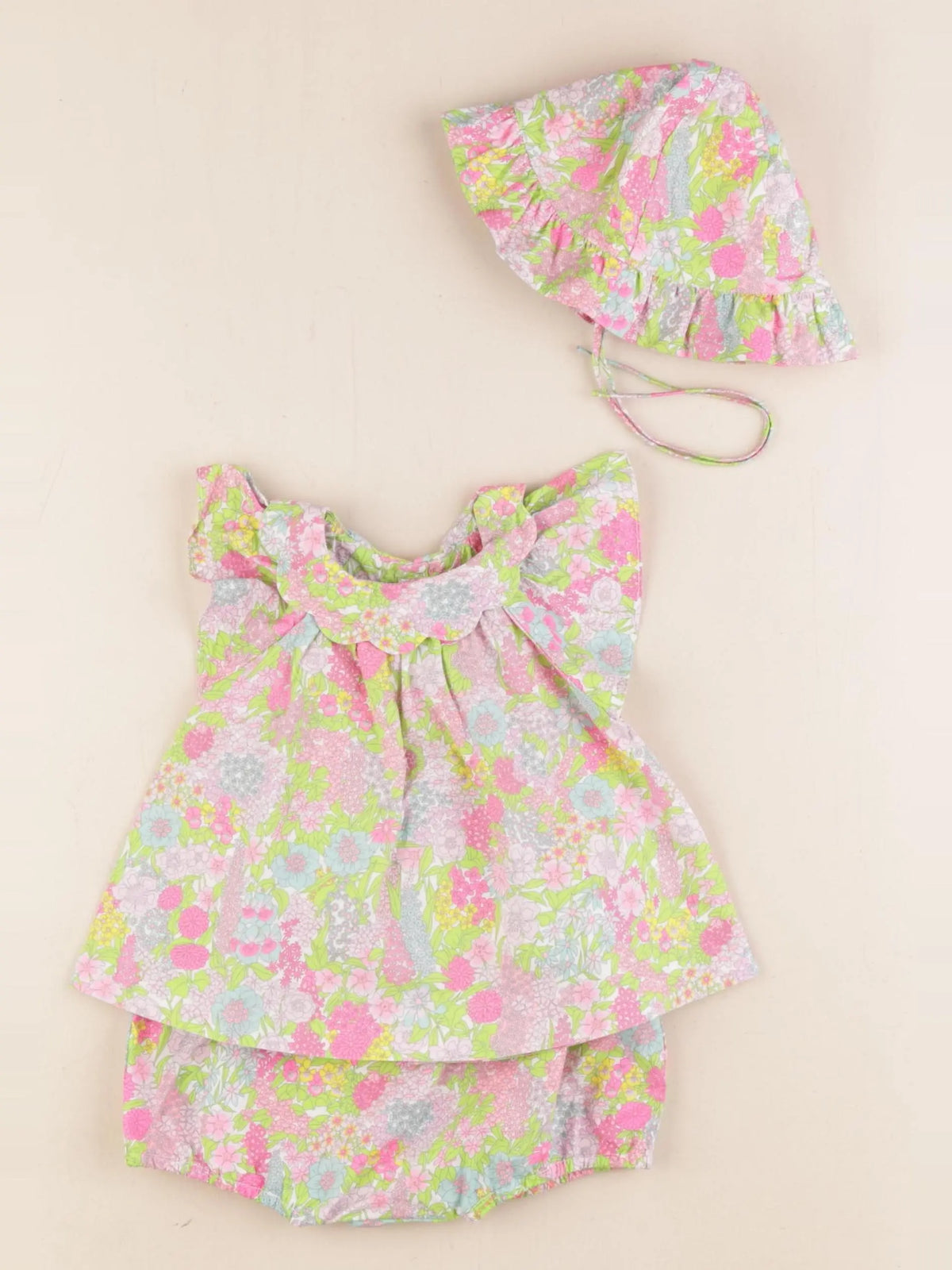 Jacadi - ensemble liberty multicolore - 6 mois