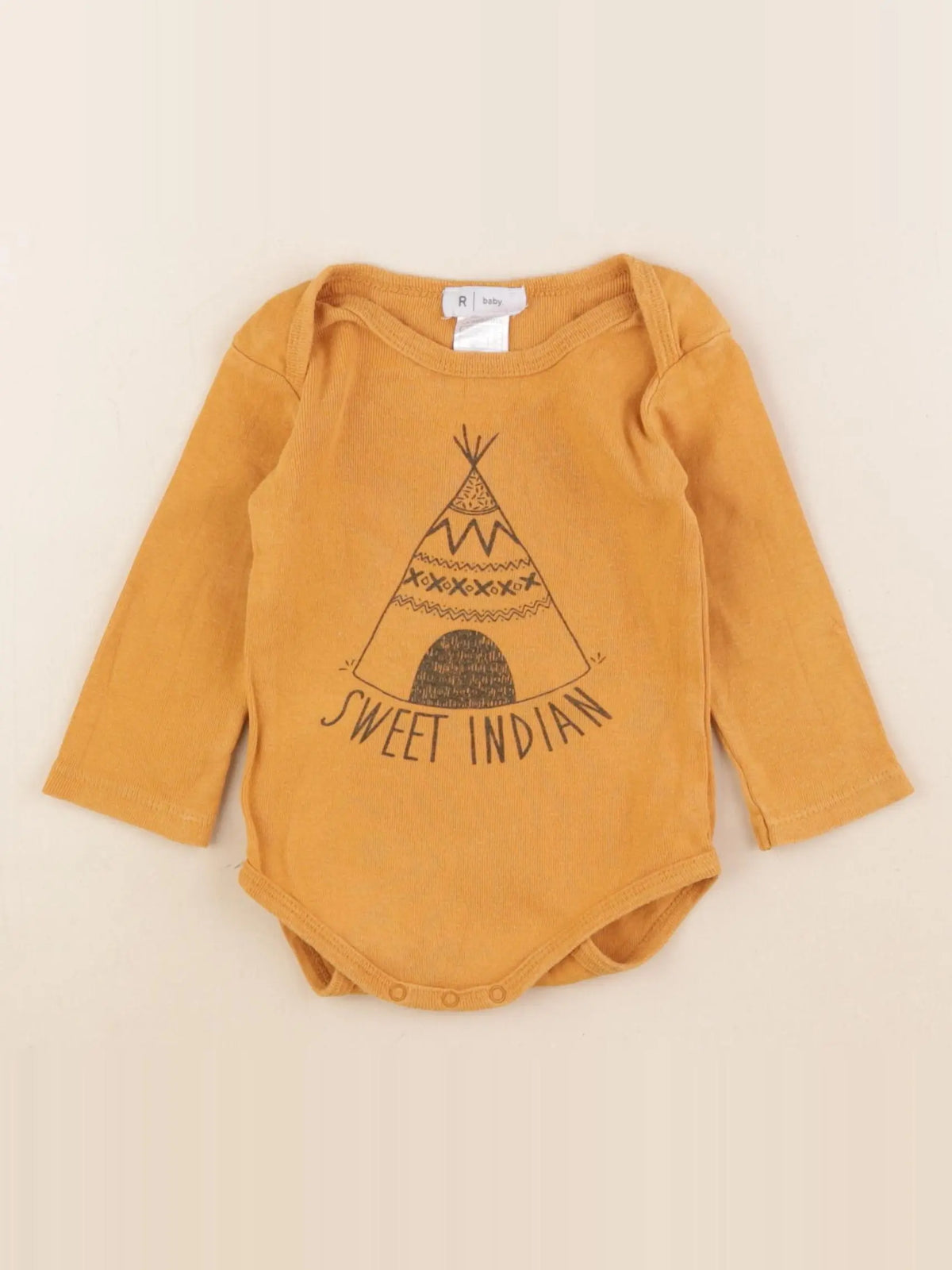 La Redoute - body orange - 12 mois