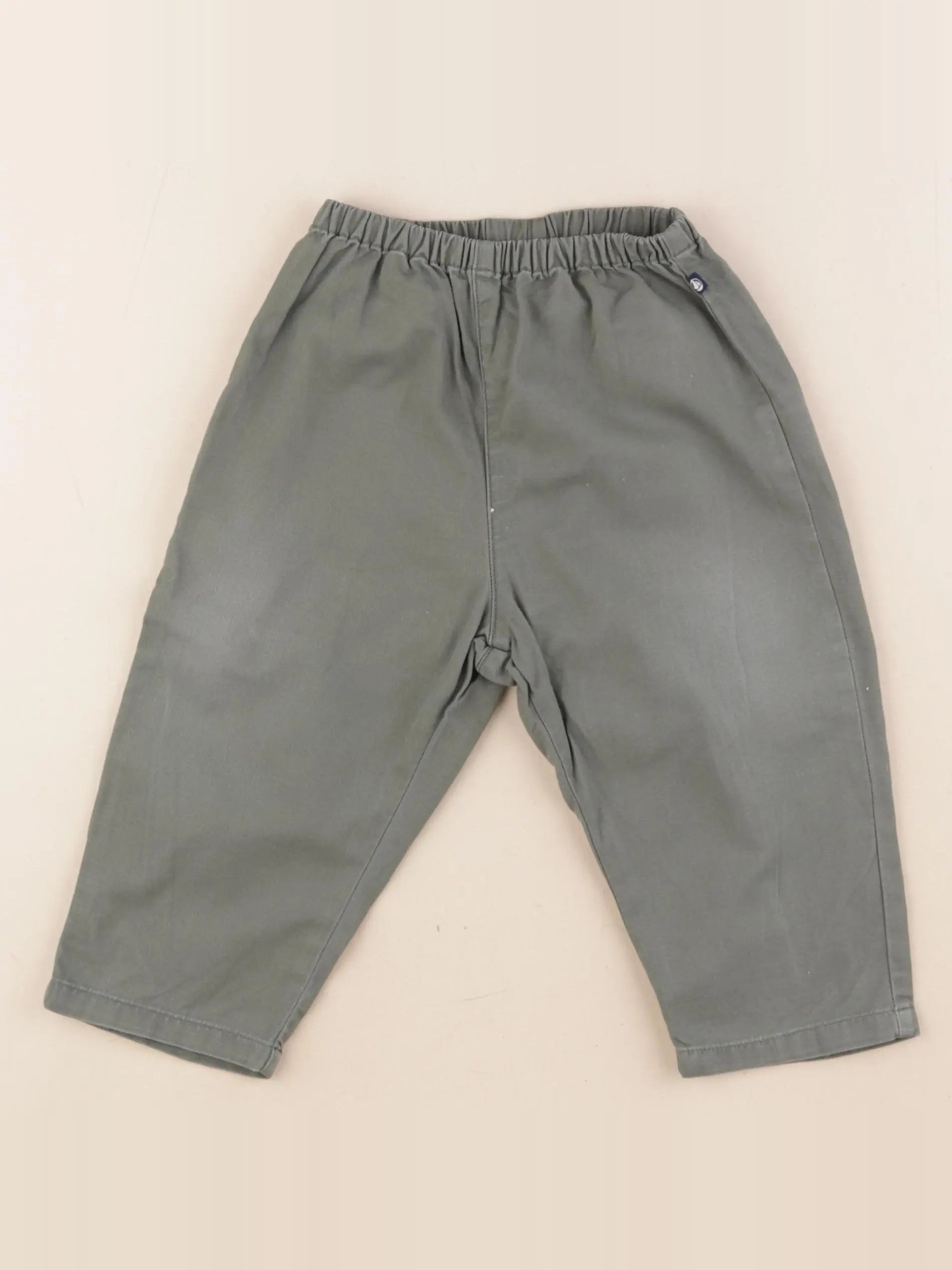 Petit Bateau - pantalon vert - 24 mois