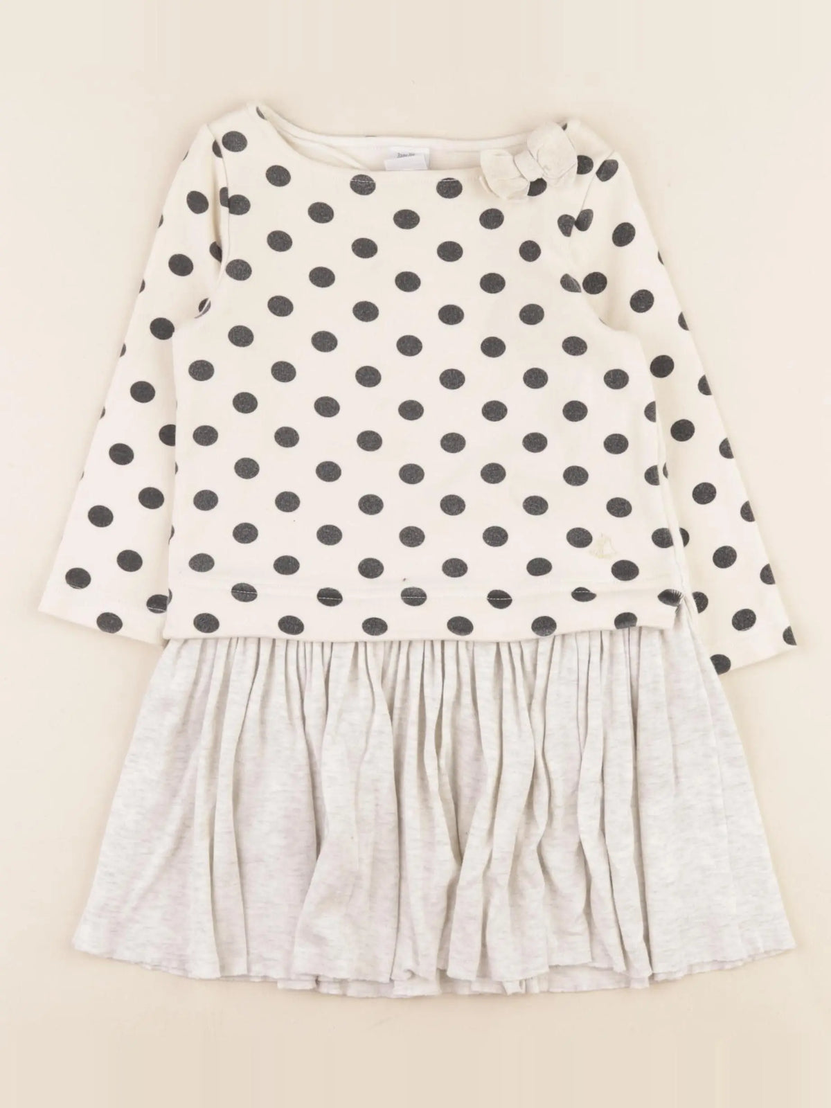 Petit Bateau - robe beige - 3 ans