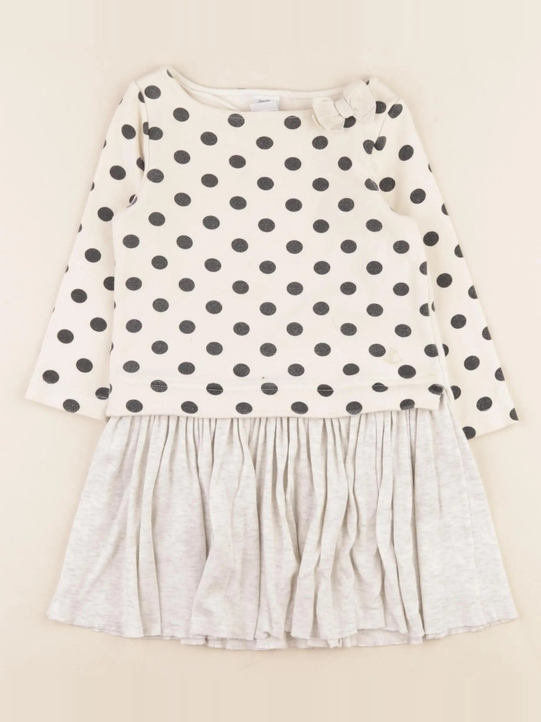 Petit Bateau - robe beige - 3 ans
