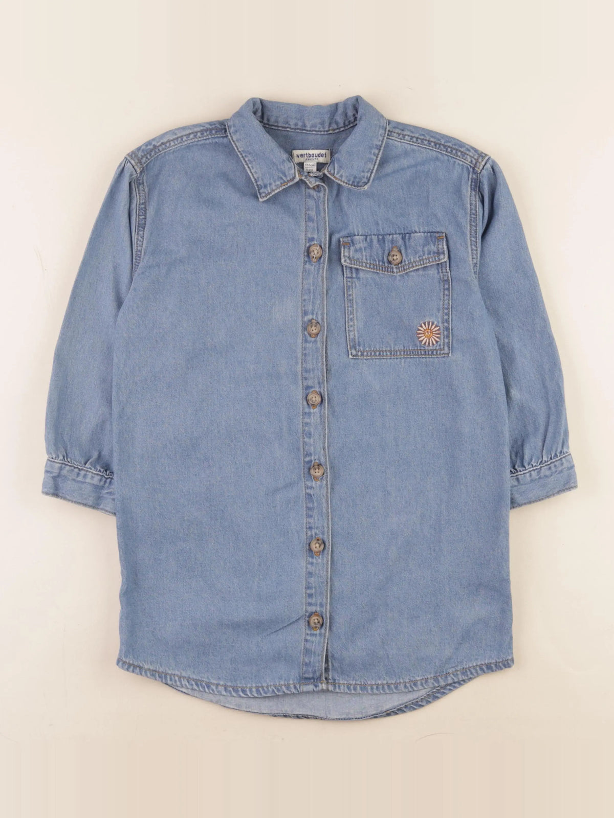 Vertbaudet - robe bleu - 6 ans