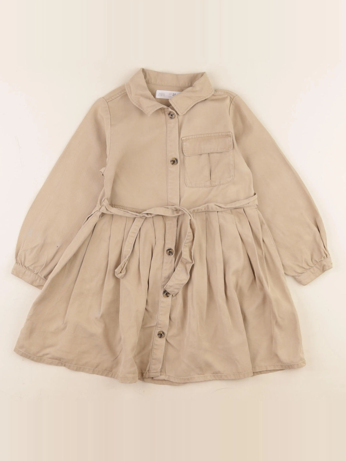 Zara - robe beige - 5/6 ans