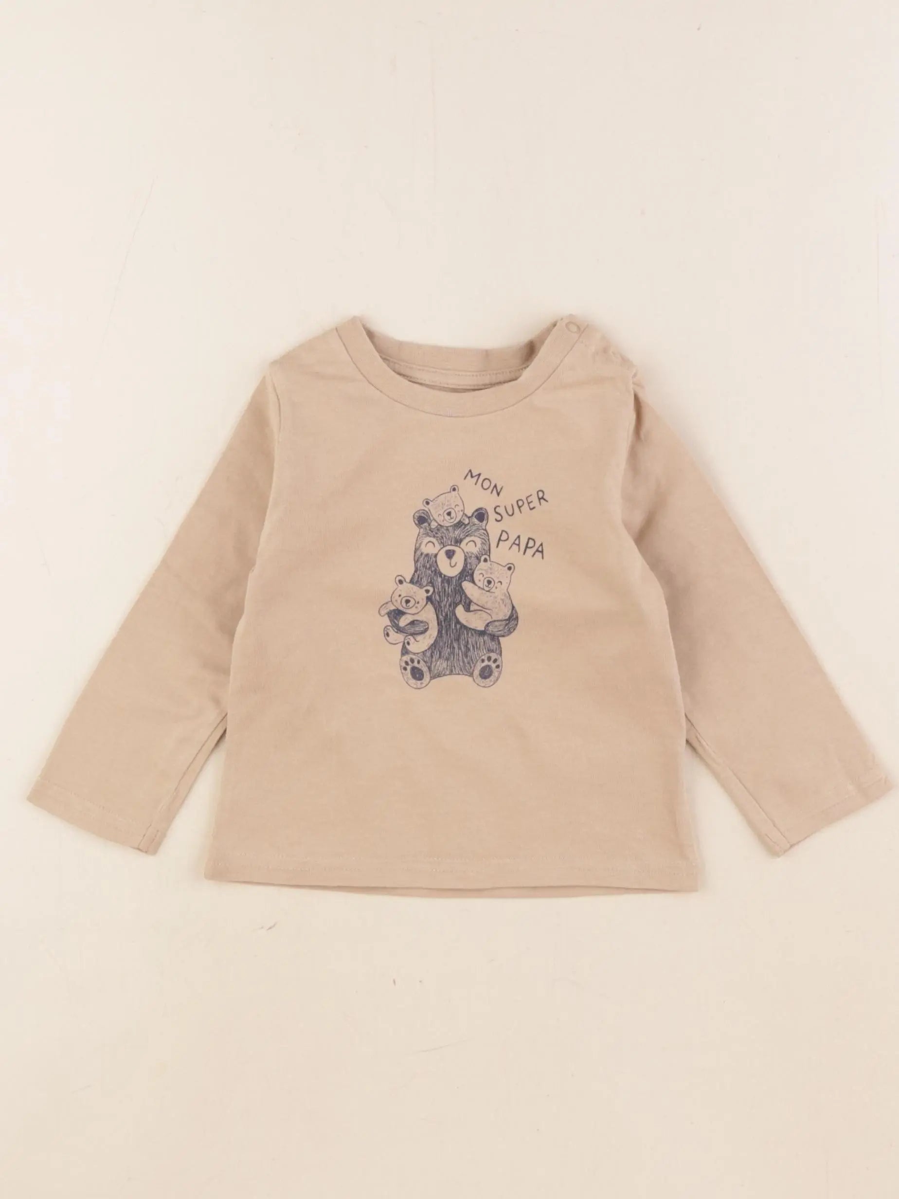 Boutchou - tee-shirt marron - 9 mois