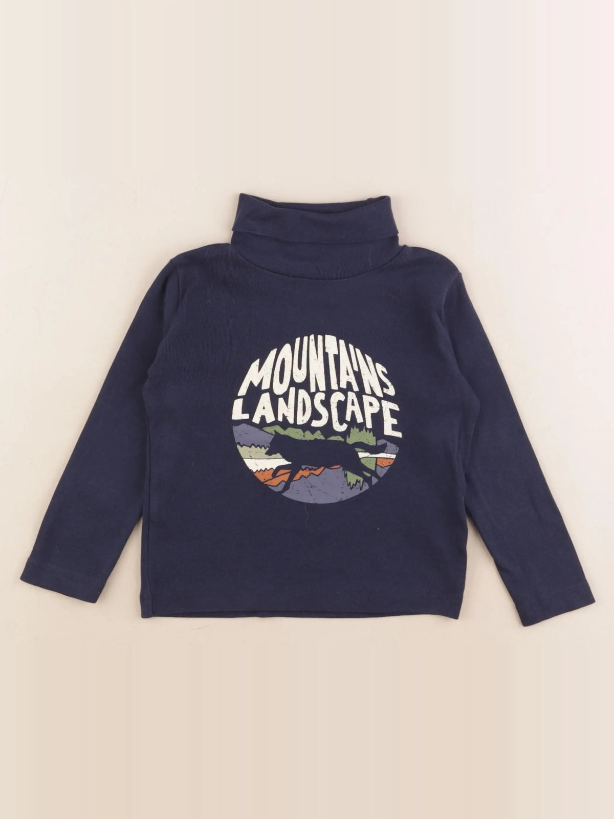 Vertbaudet - sous-pull bleu - 3 ans