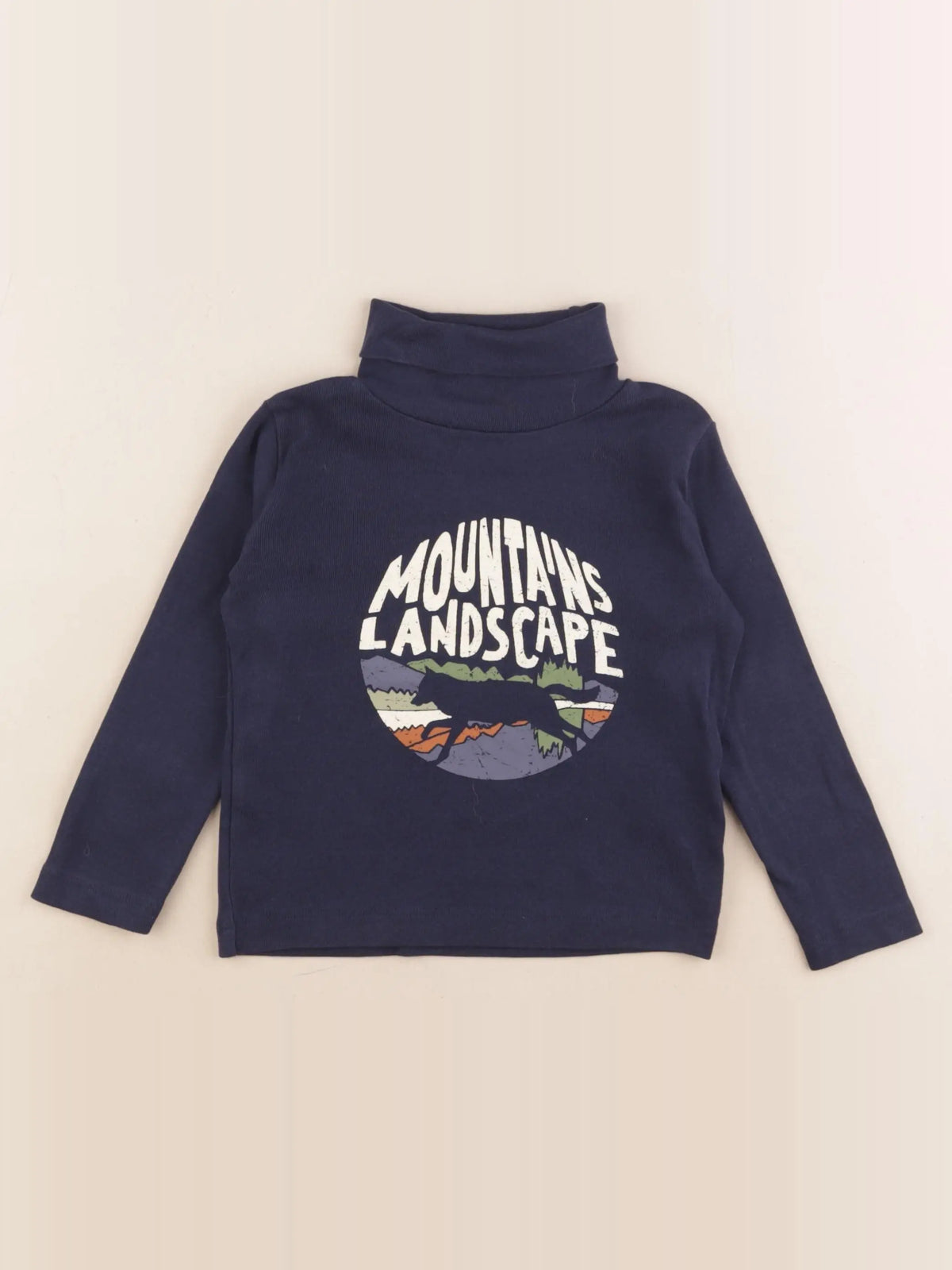 Vertbaudet - sous-pull bleu - 3 ans