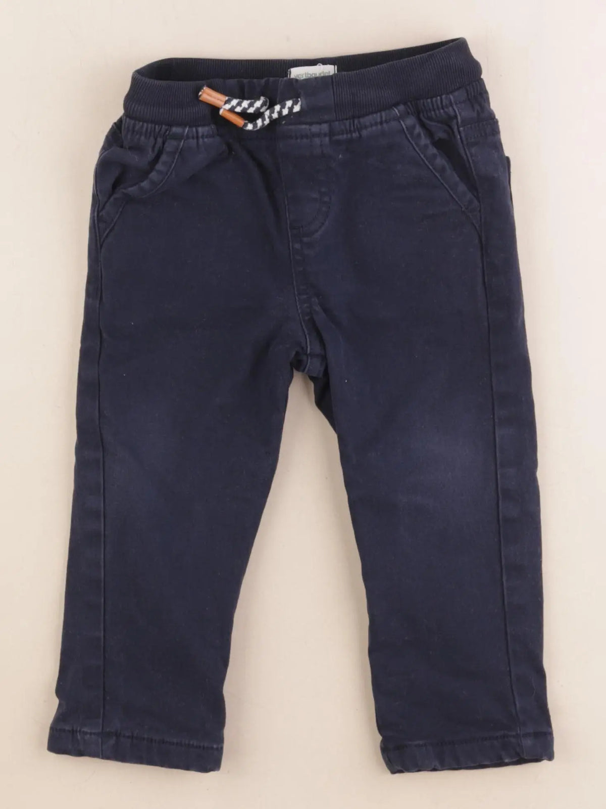 Vertbaudet - pantalon bleu - 24 mois