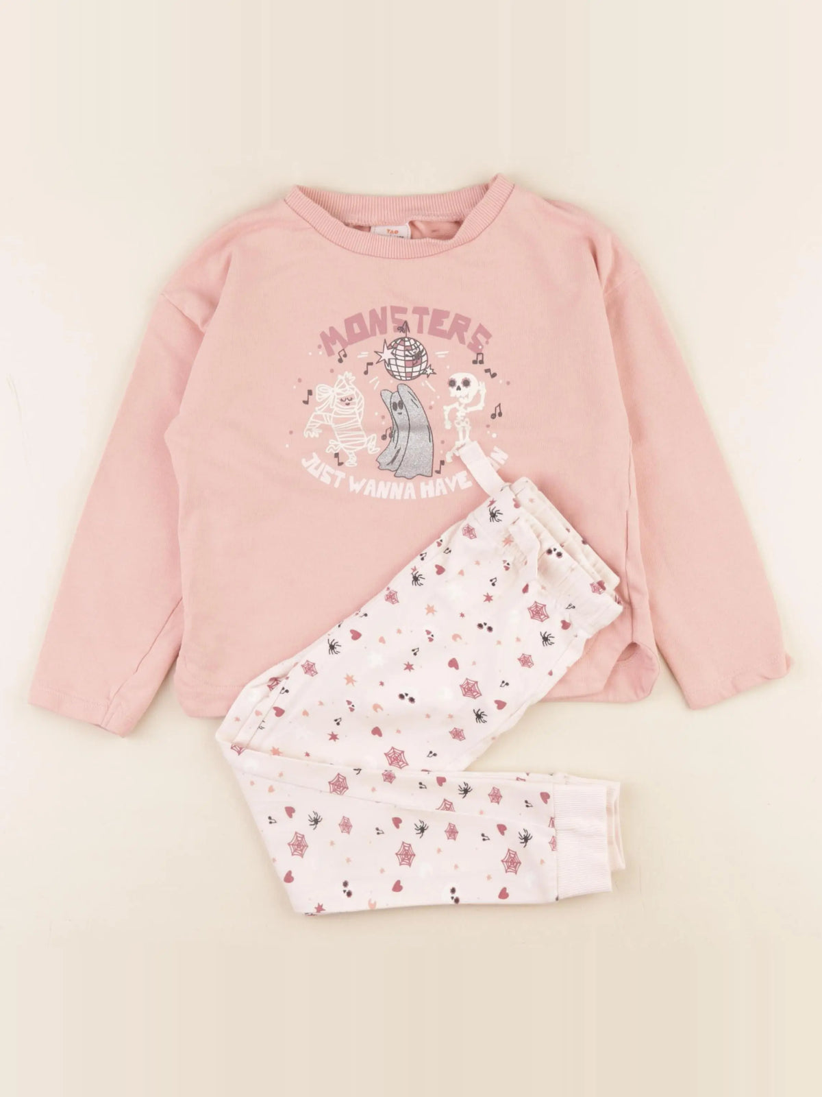 Tape à l'oeil - pyjama coton rose - 4 ans