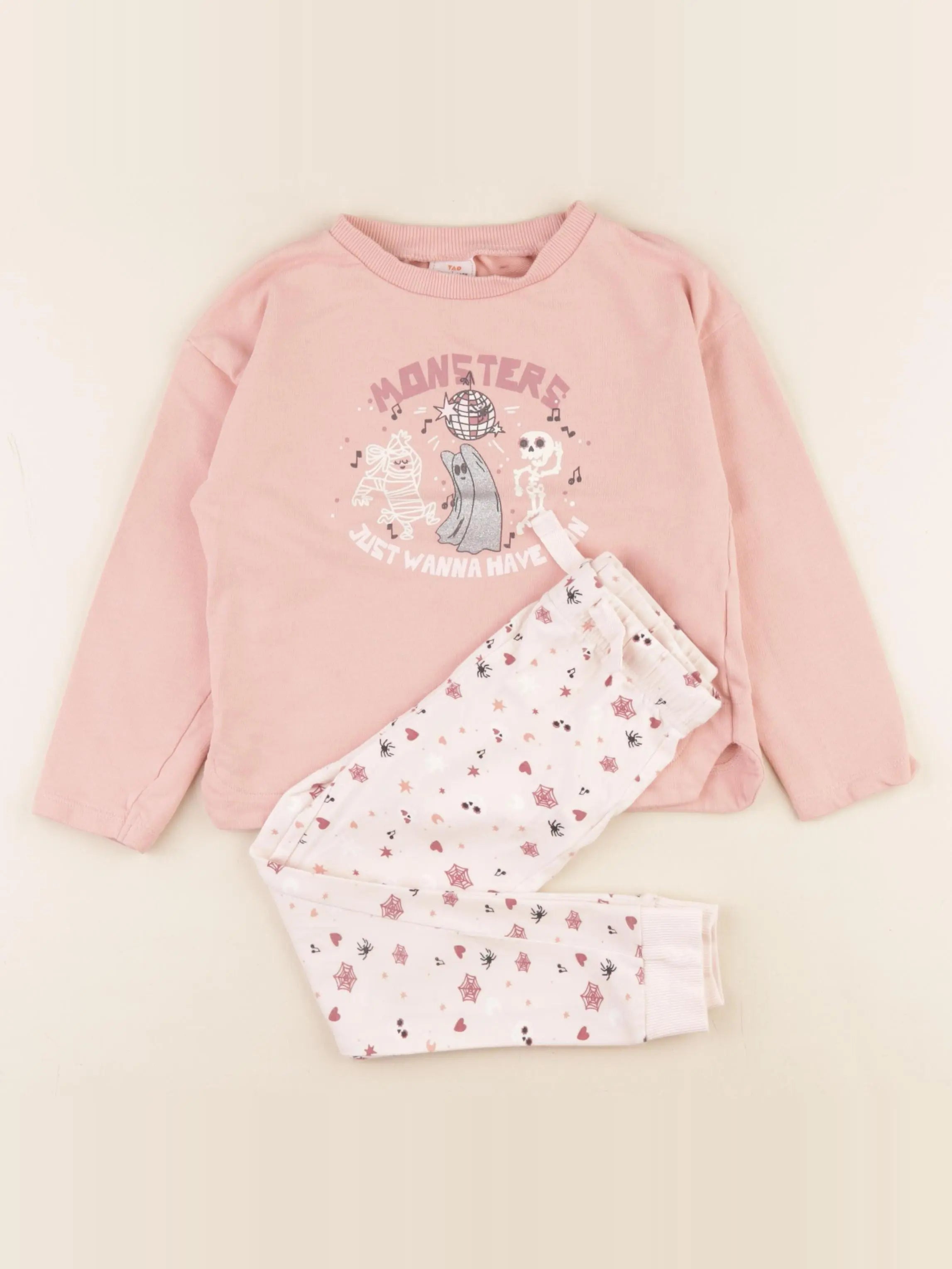 Tape à l'oeil - pyjama coton rose - 4 ans