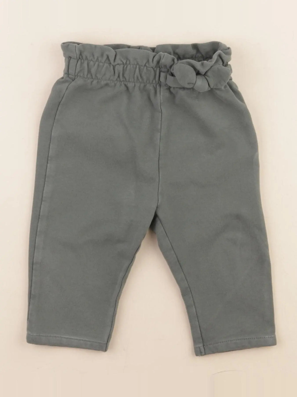 Vertbaudet - pantalon vert - 9 mois