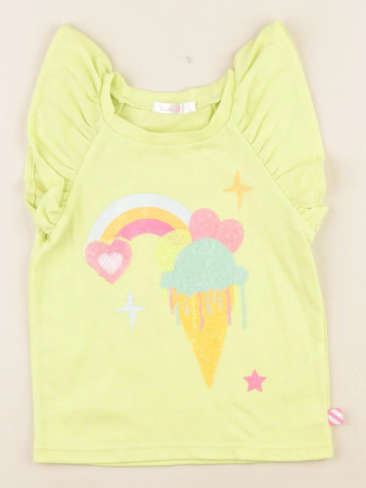 Billie Blush - tee-shirt jaune - 3 ans