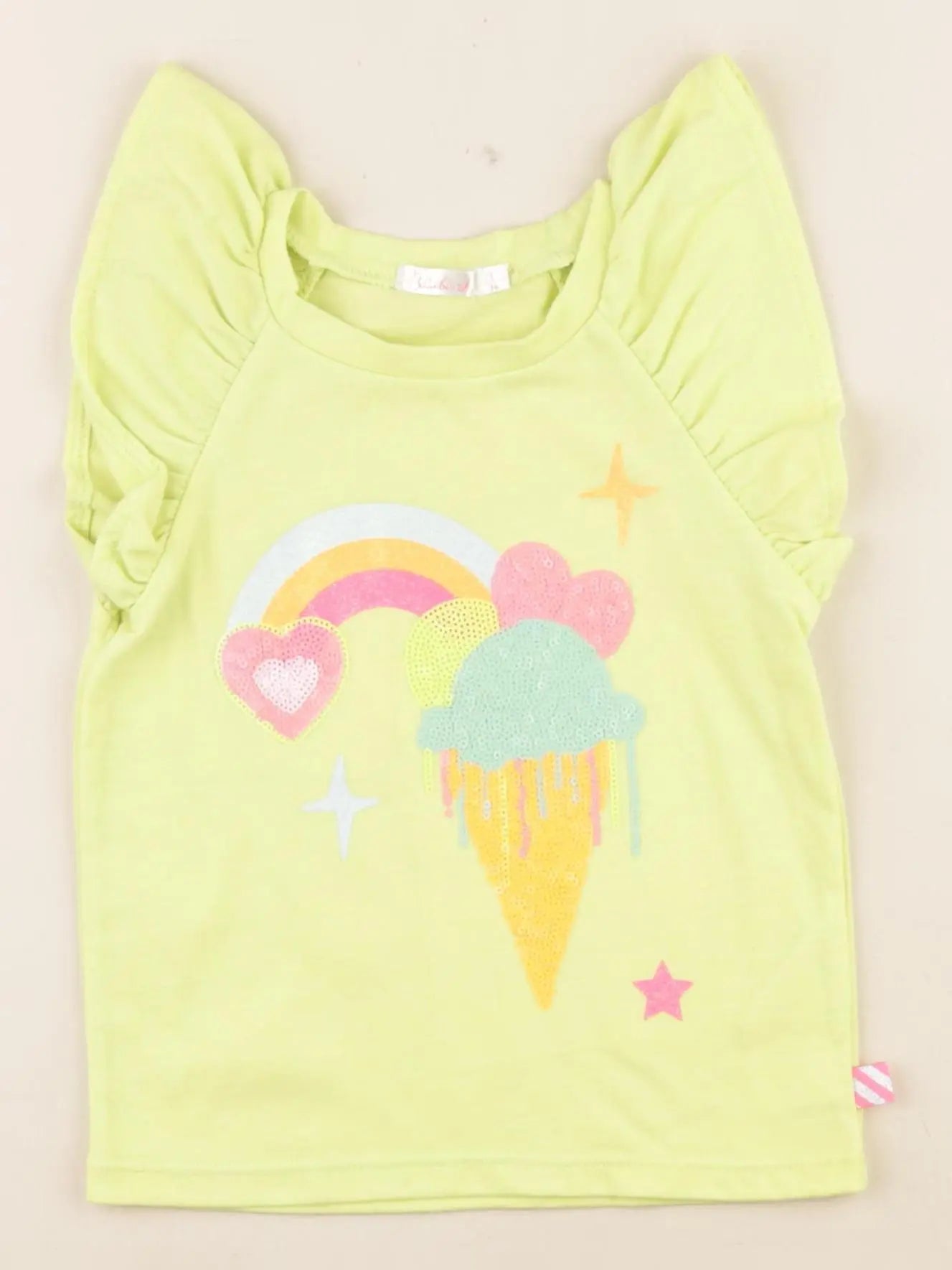 Billie Blush - tee-shirt jaune - 3 ans