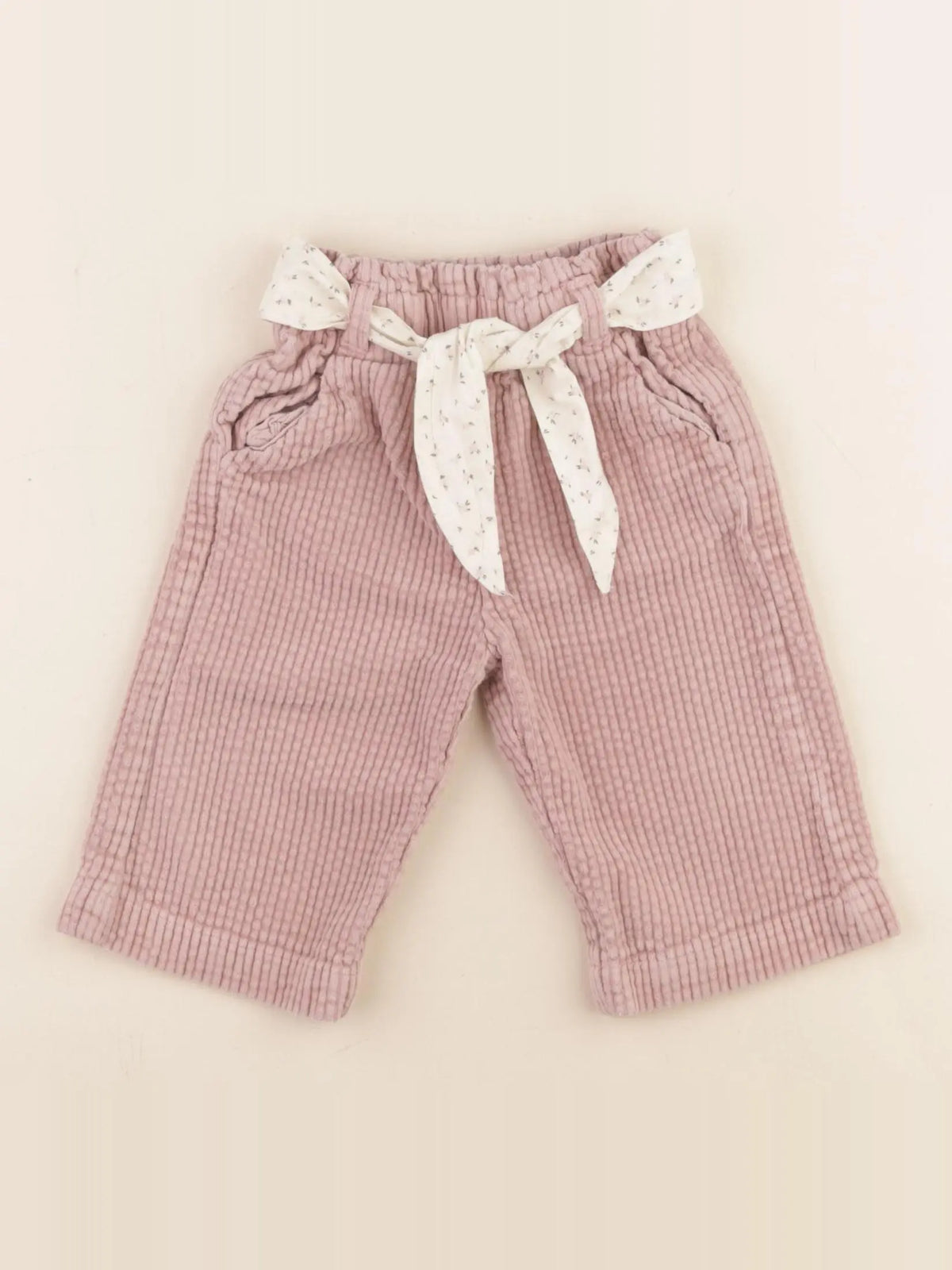 Vertbaudet - pantalon rose - 6 mois