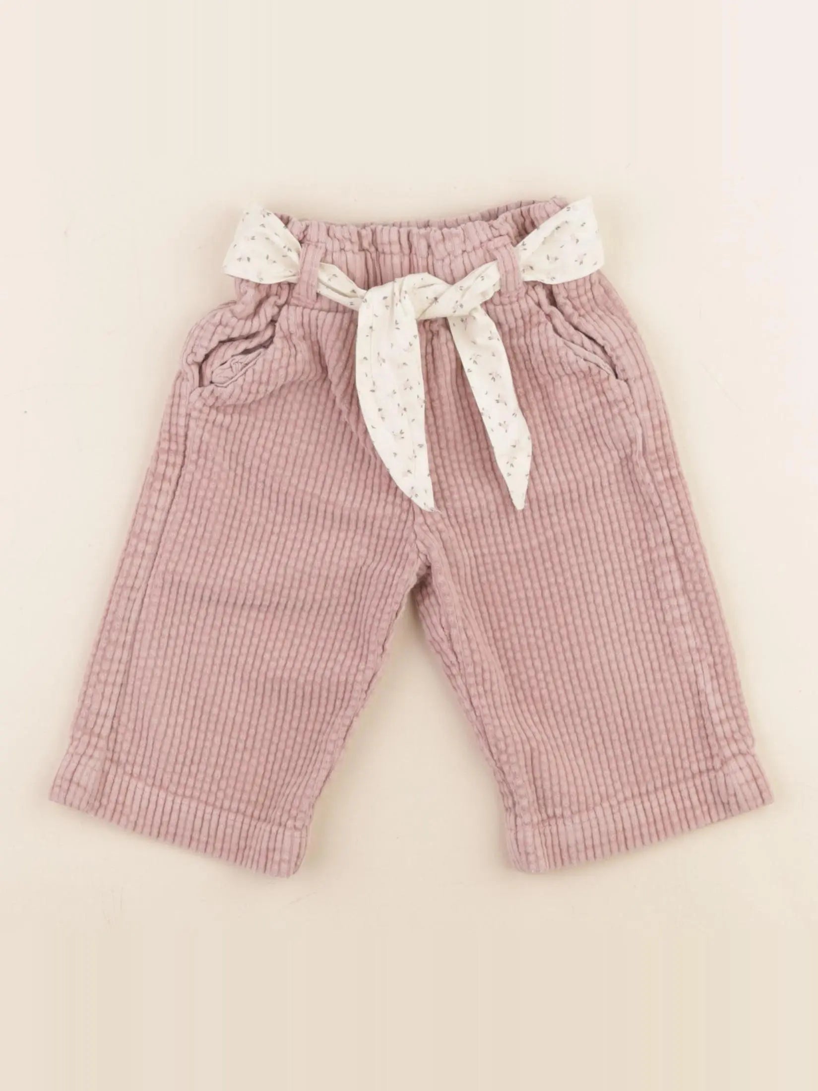 Vertbaudet - pantalon rose - 6 mois