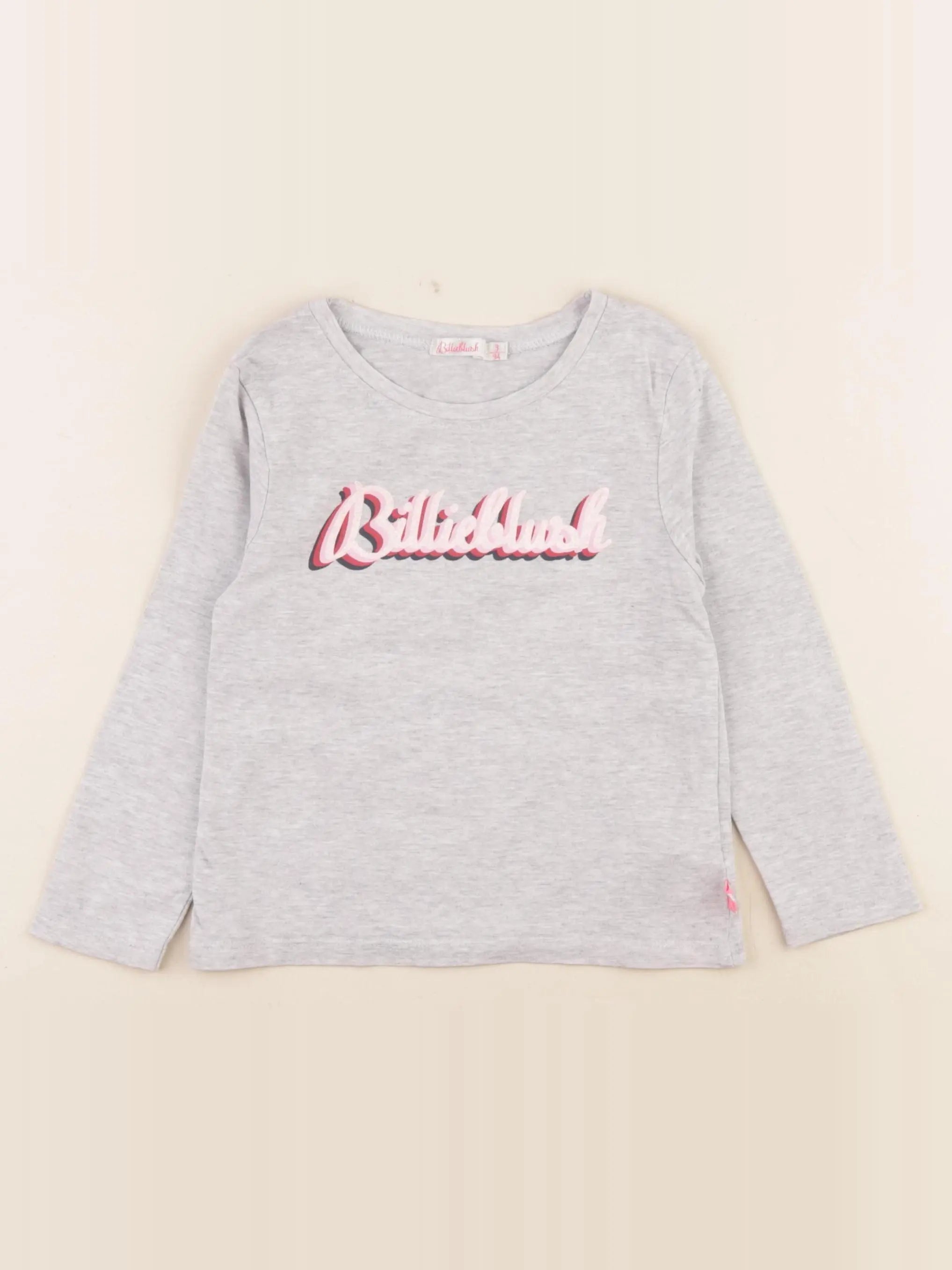 Billie Blush - tee-shirt gris - 3 ans