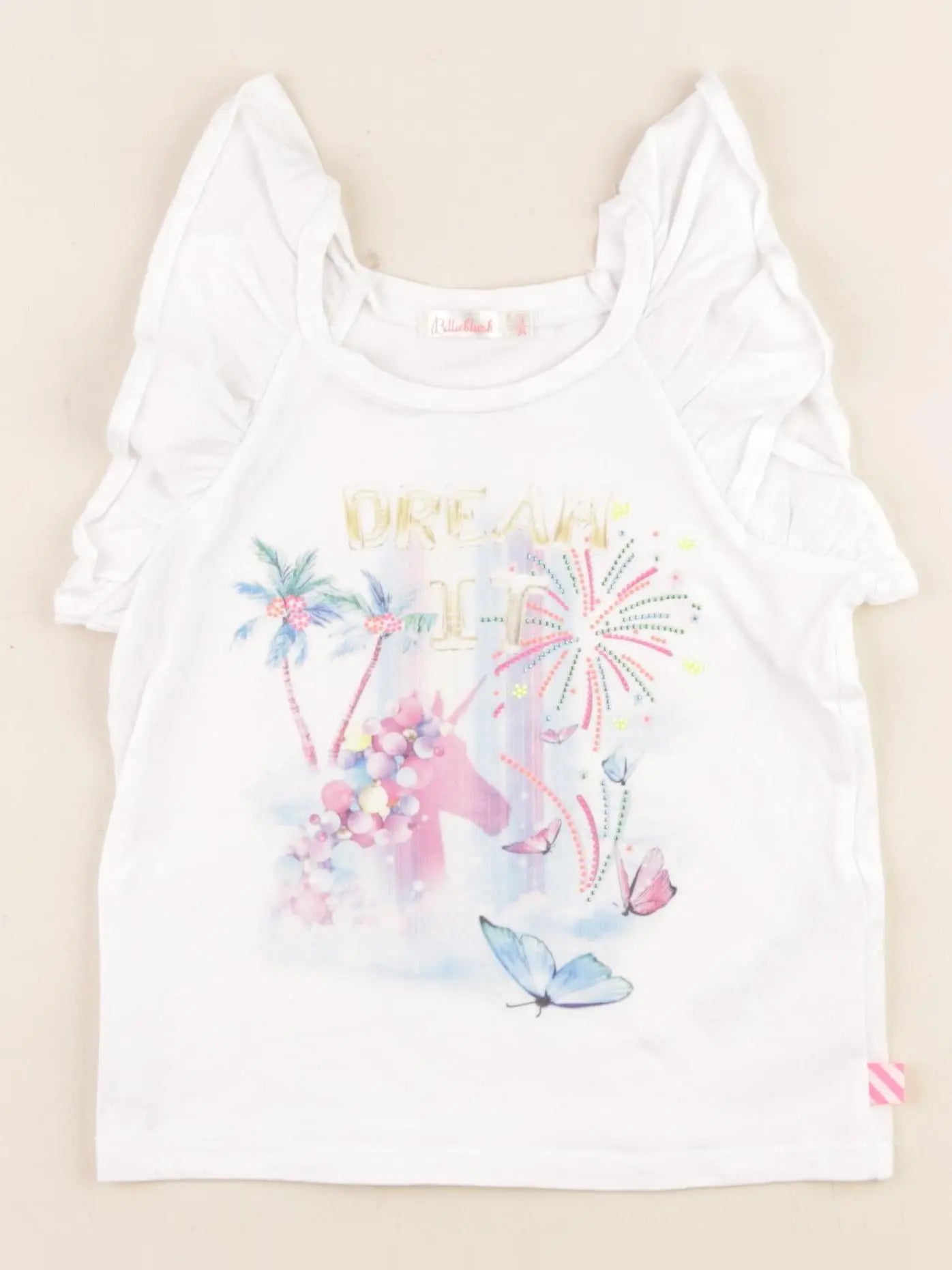 Billie Blush - tee-shirt blanc - 3 ans