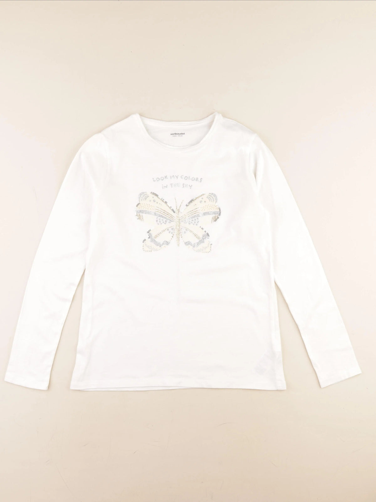 Vertbaudet - tee-shirt blanc - 12 ans