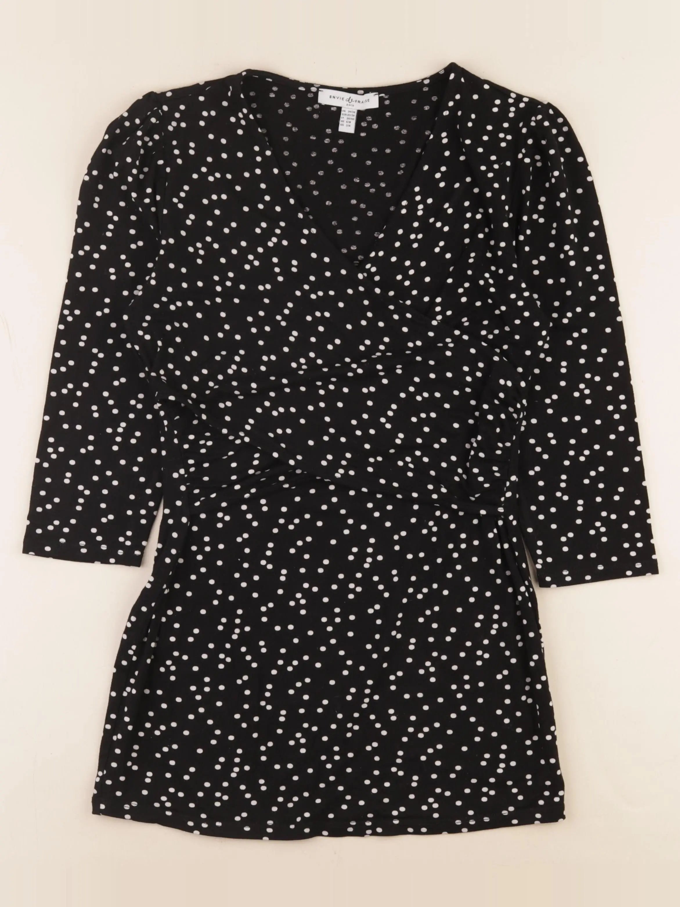 Envie de fraise - tee-shirt grossesse noir - 34 à 36