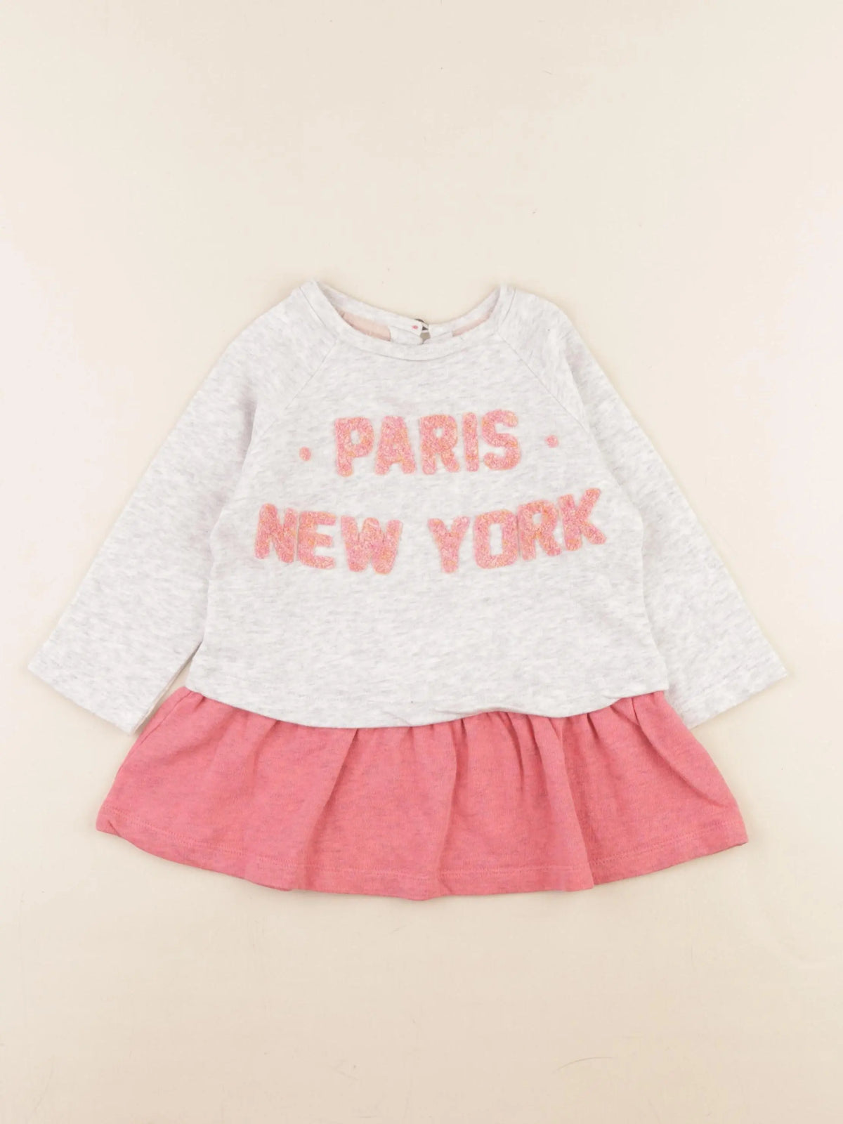 Zara - robe gris - 12/18 mois