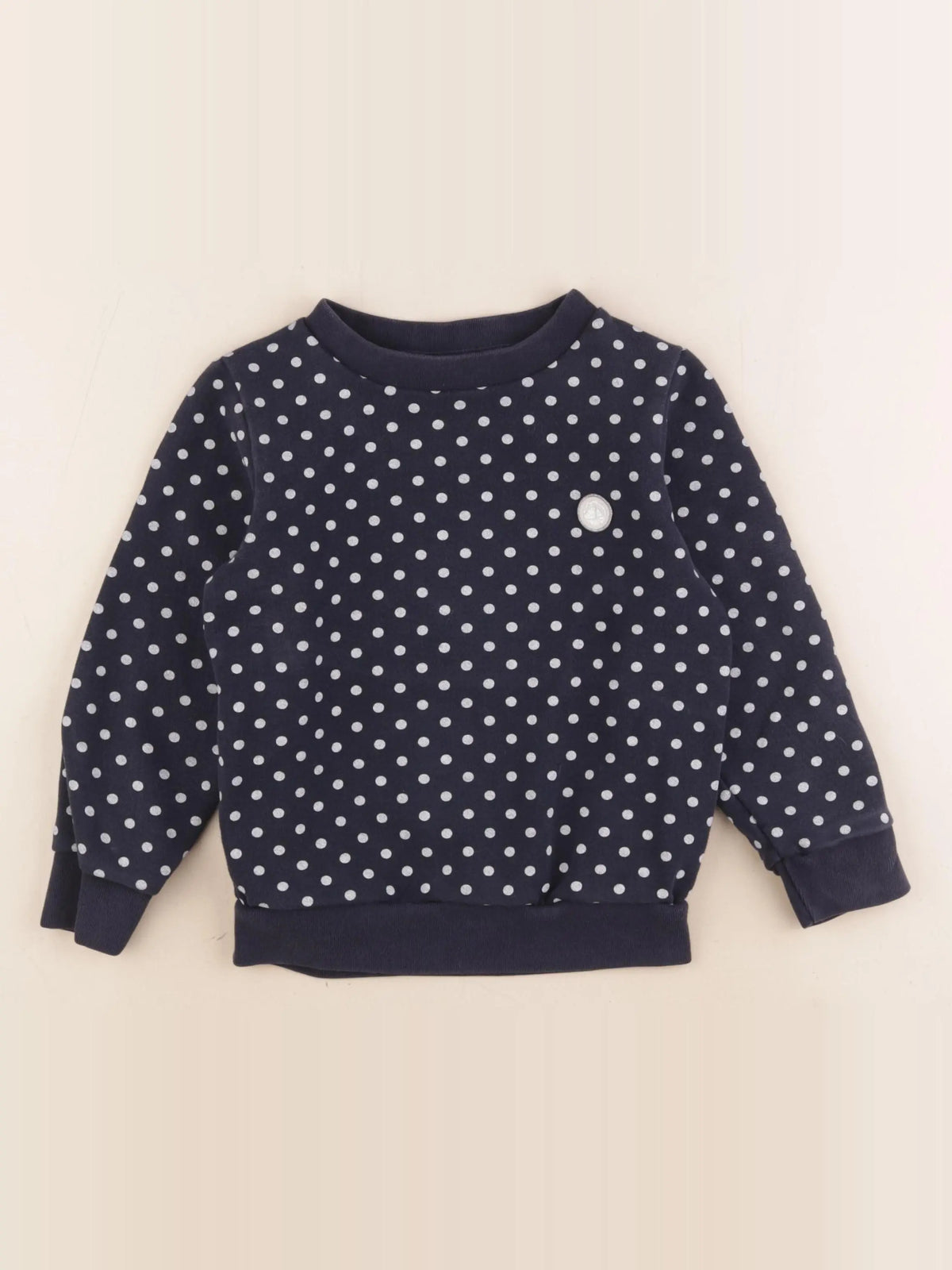 Petit Bateau - sweat bleu - 5 ans