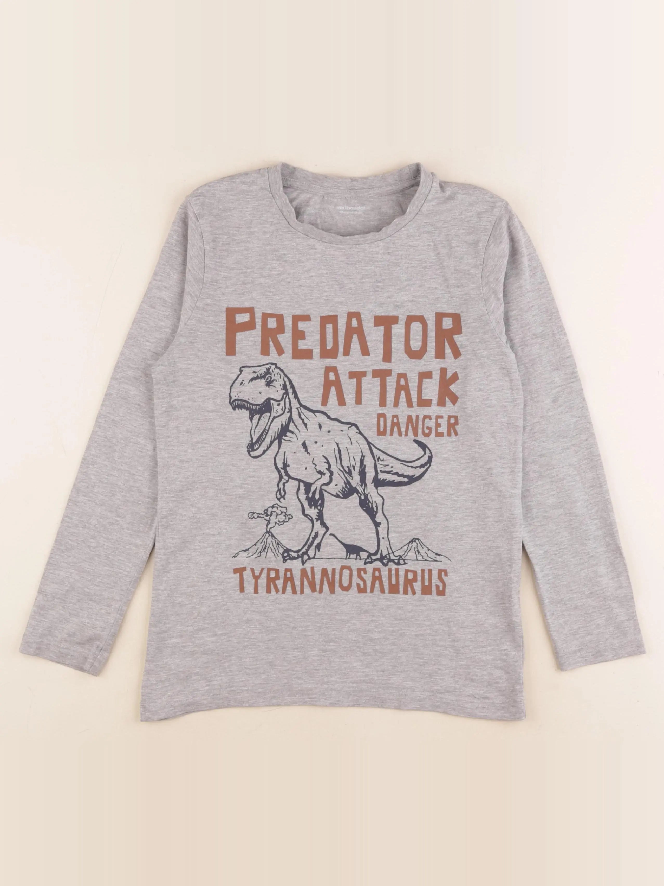 Vertbaudet - tee-shirt gris - 10 ans