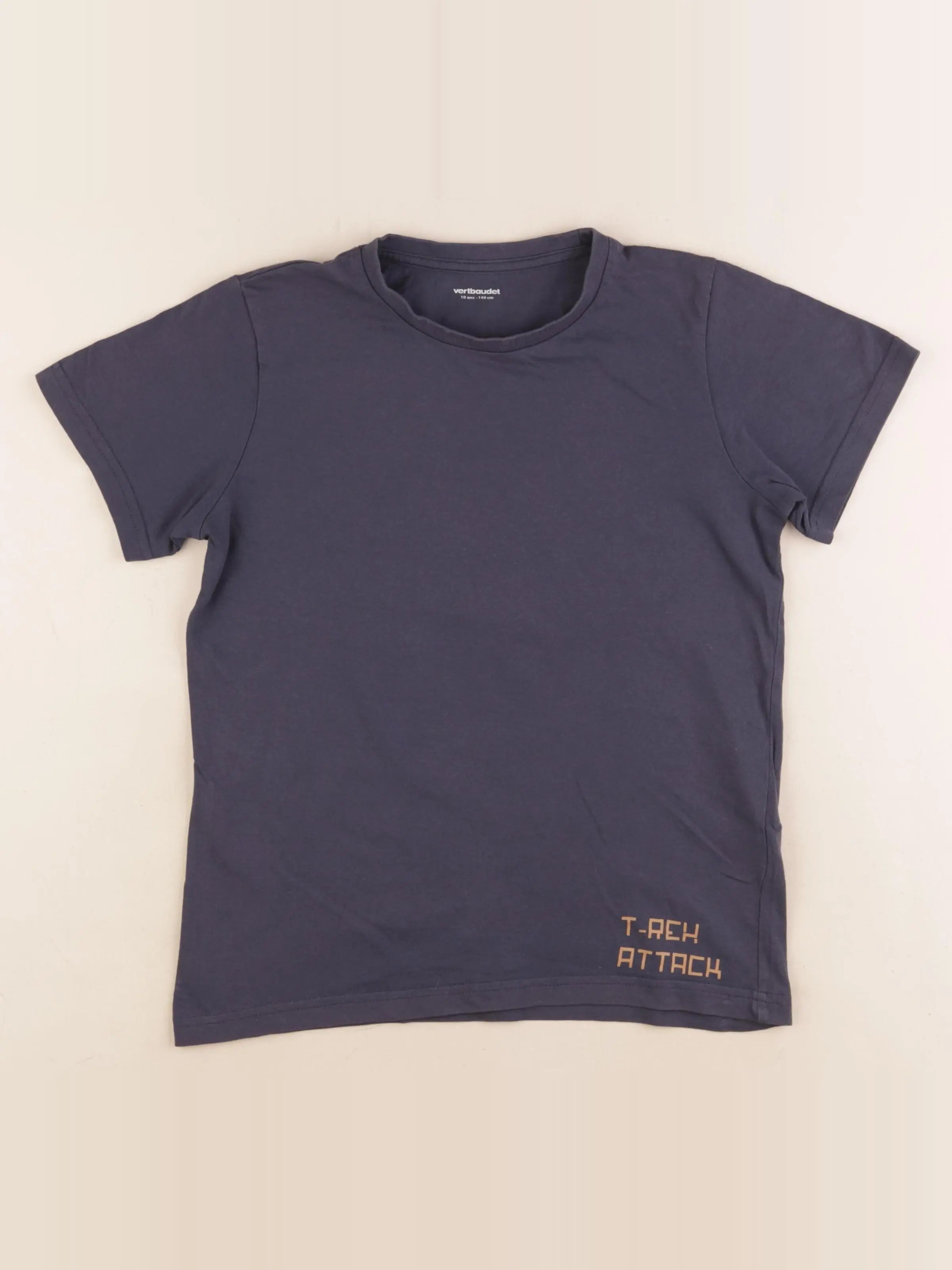 Vertbaudet - tee-shirt bleu - 10 ans