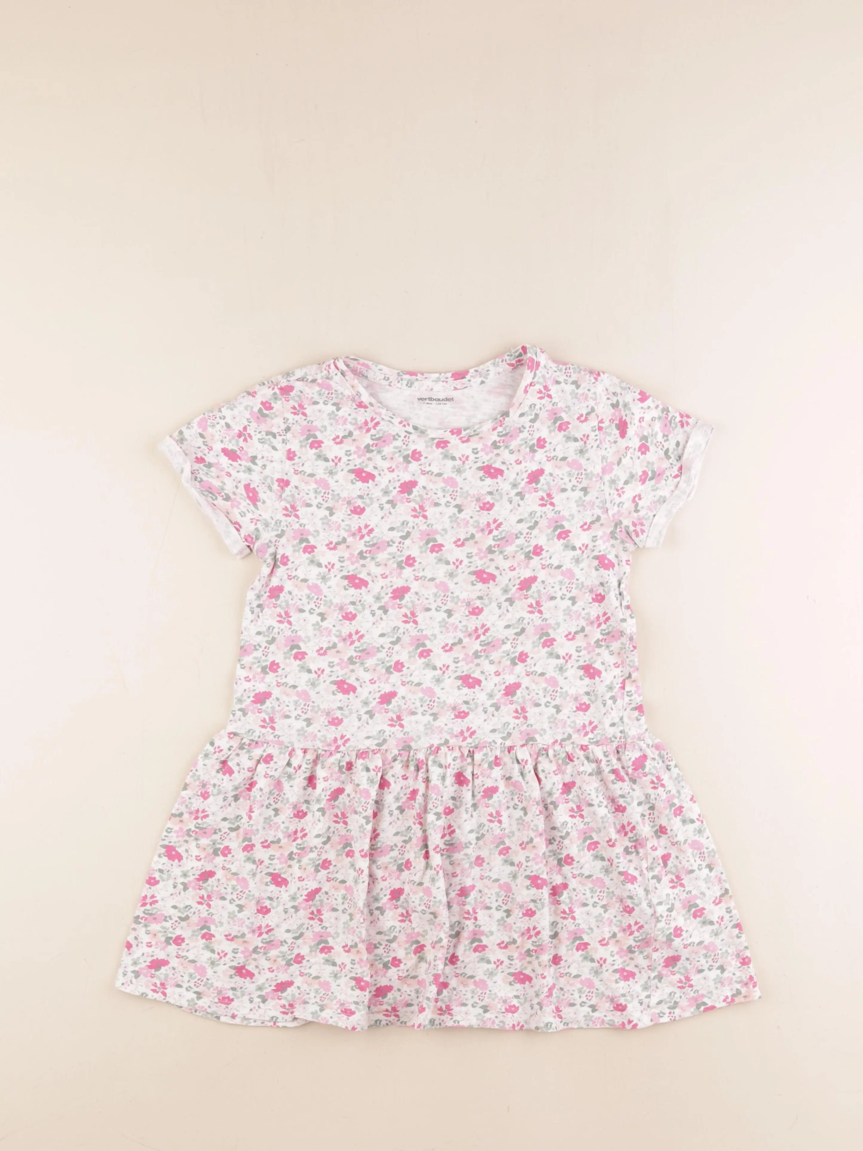 Vertbaudet - robe multicolore - 8 ans