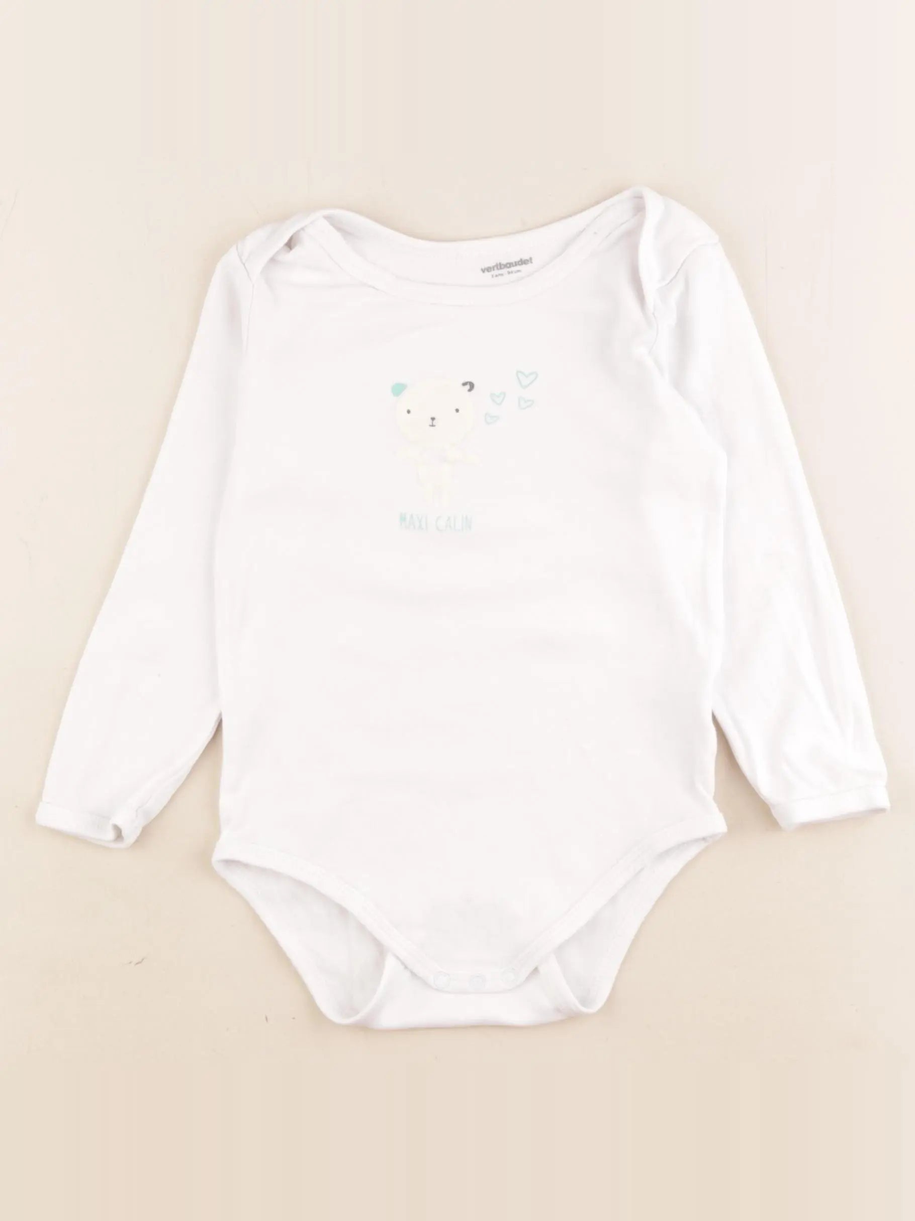 Vertbaudet - body blanc - 3 ans