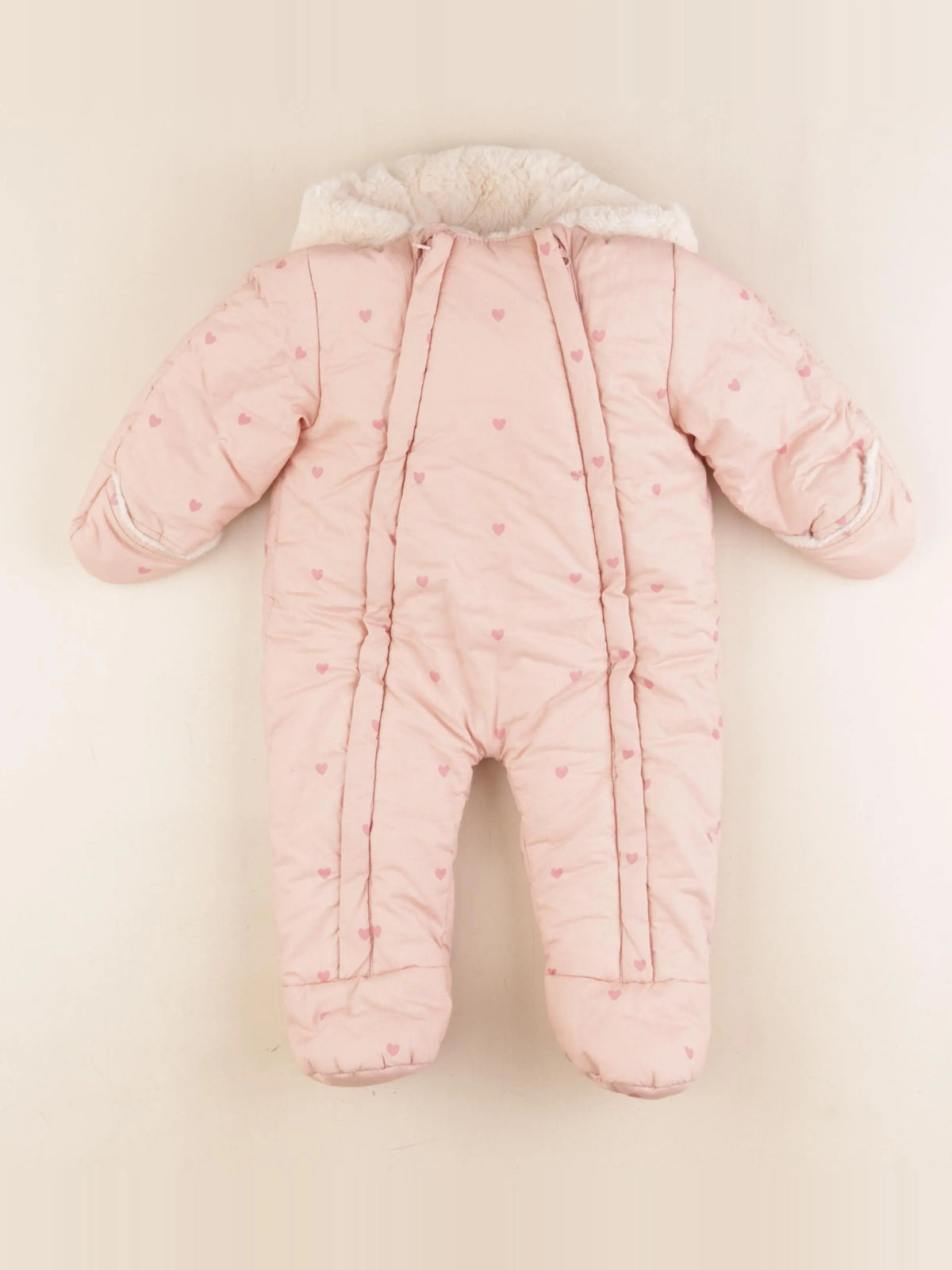 Vertbaudet - combi-pilote rose - 6 mois