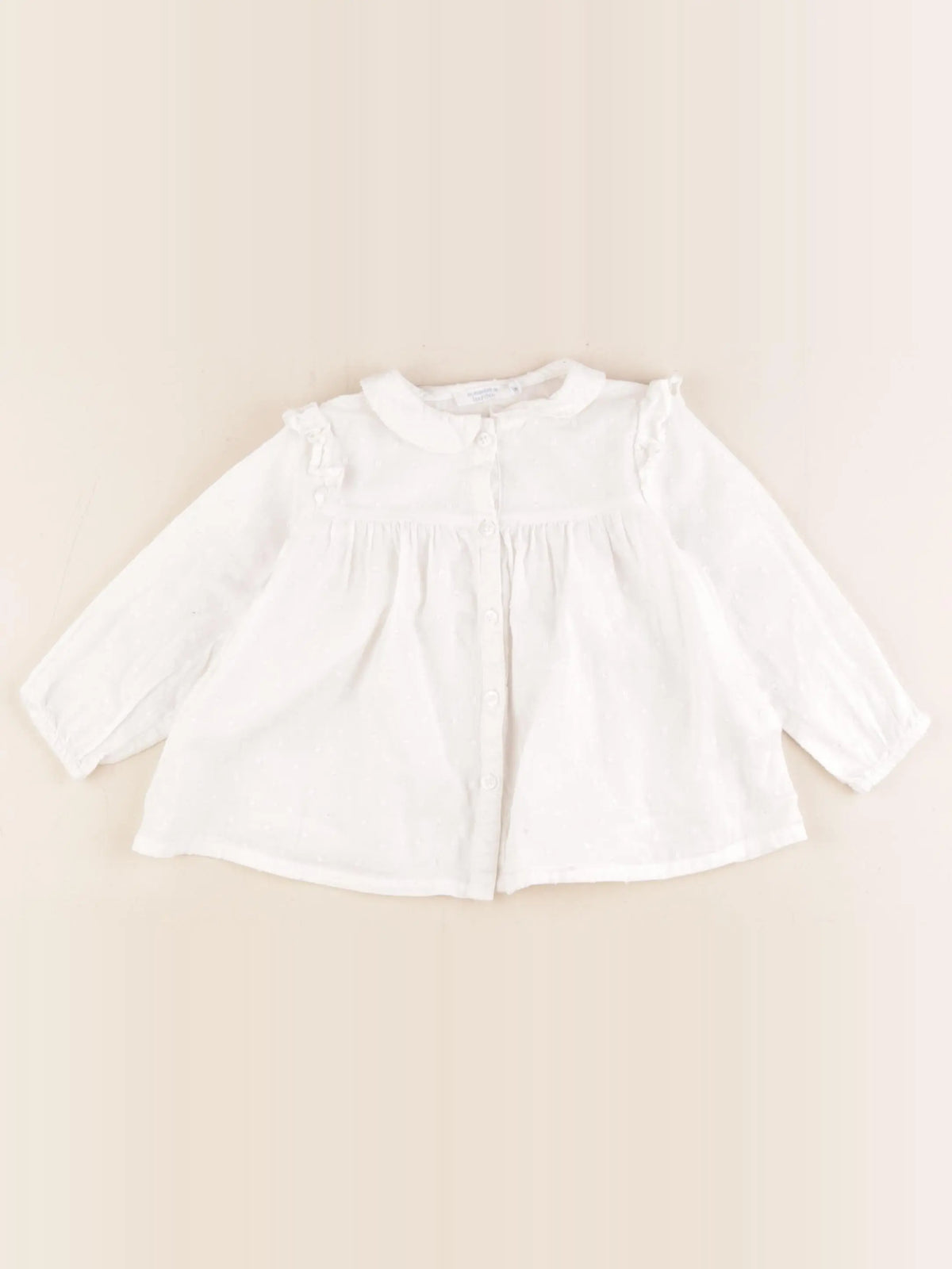 Boutchou - blouse blanc - 12 mois