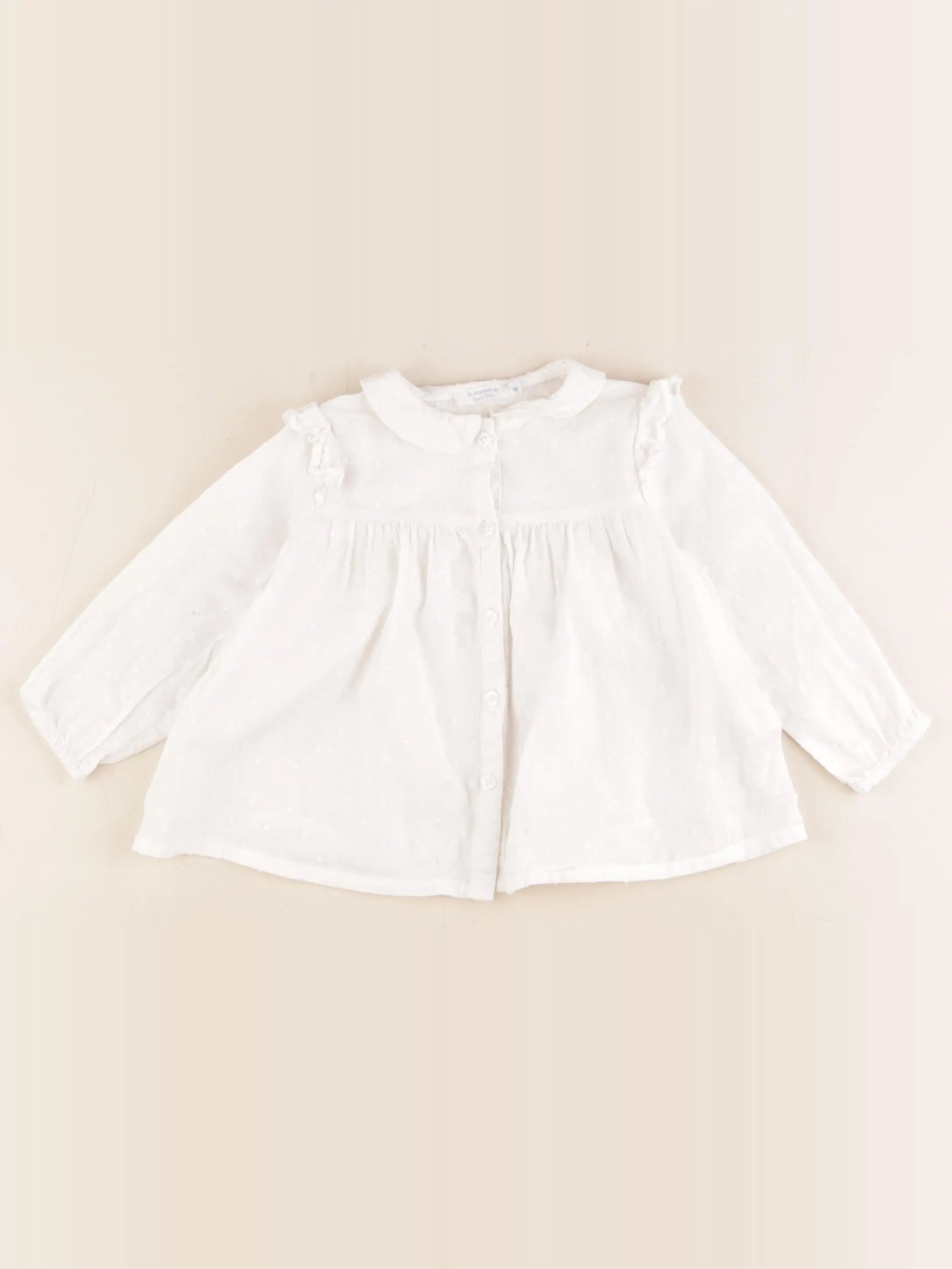 Boutchou - blouse blanc - 12 mois