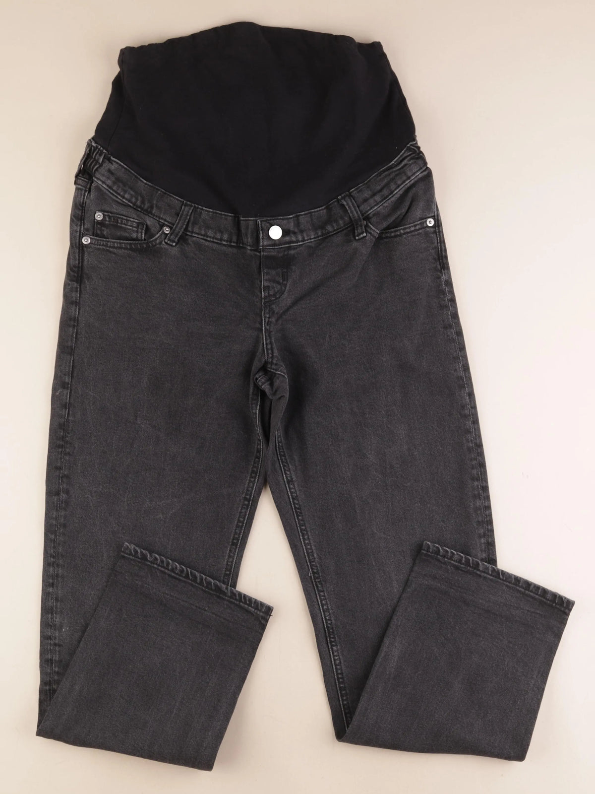 H&M - jean grossesse gris - m