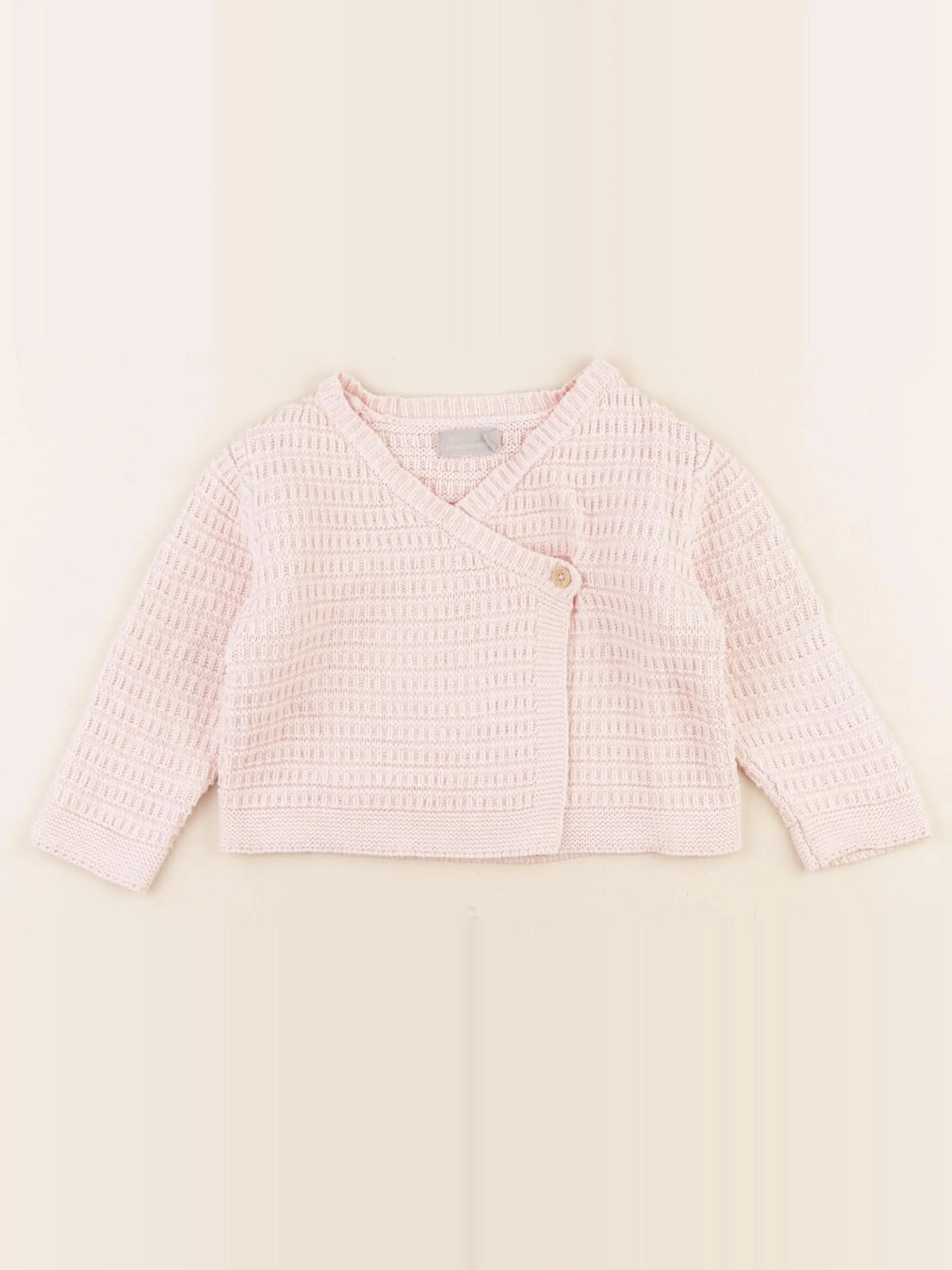 Boutchou - gilet rose - 12 mois