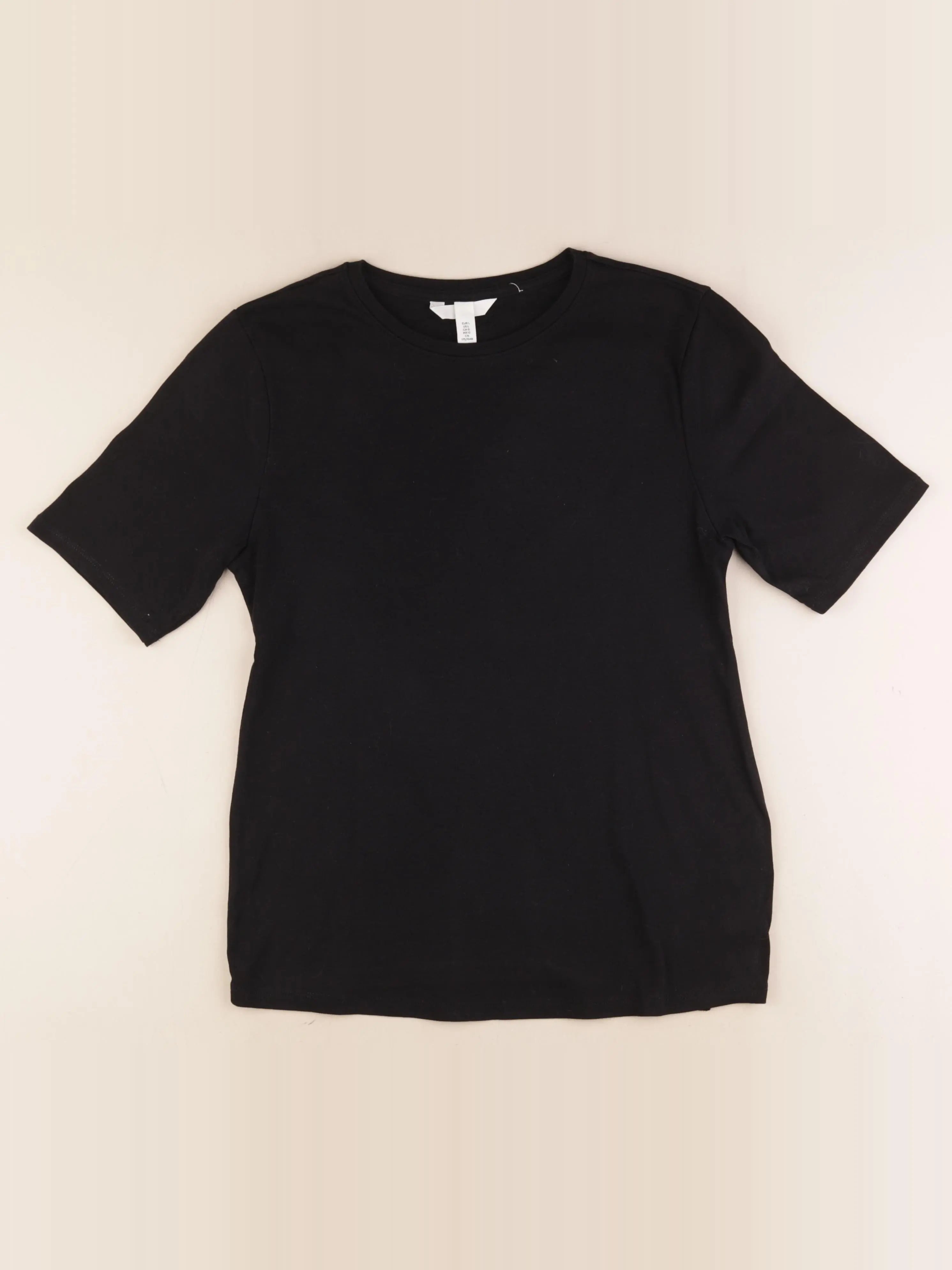 H&M - tee-shirt grossesse noir - l