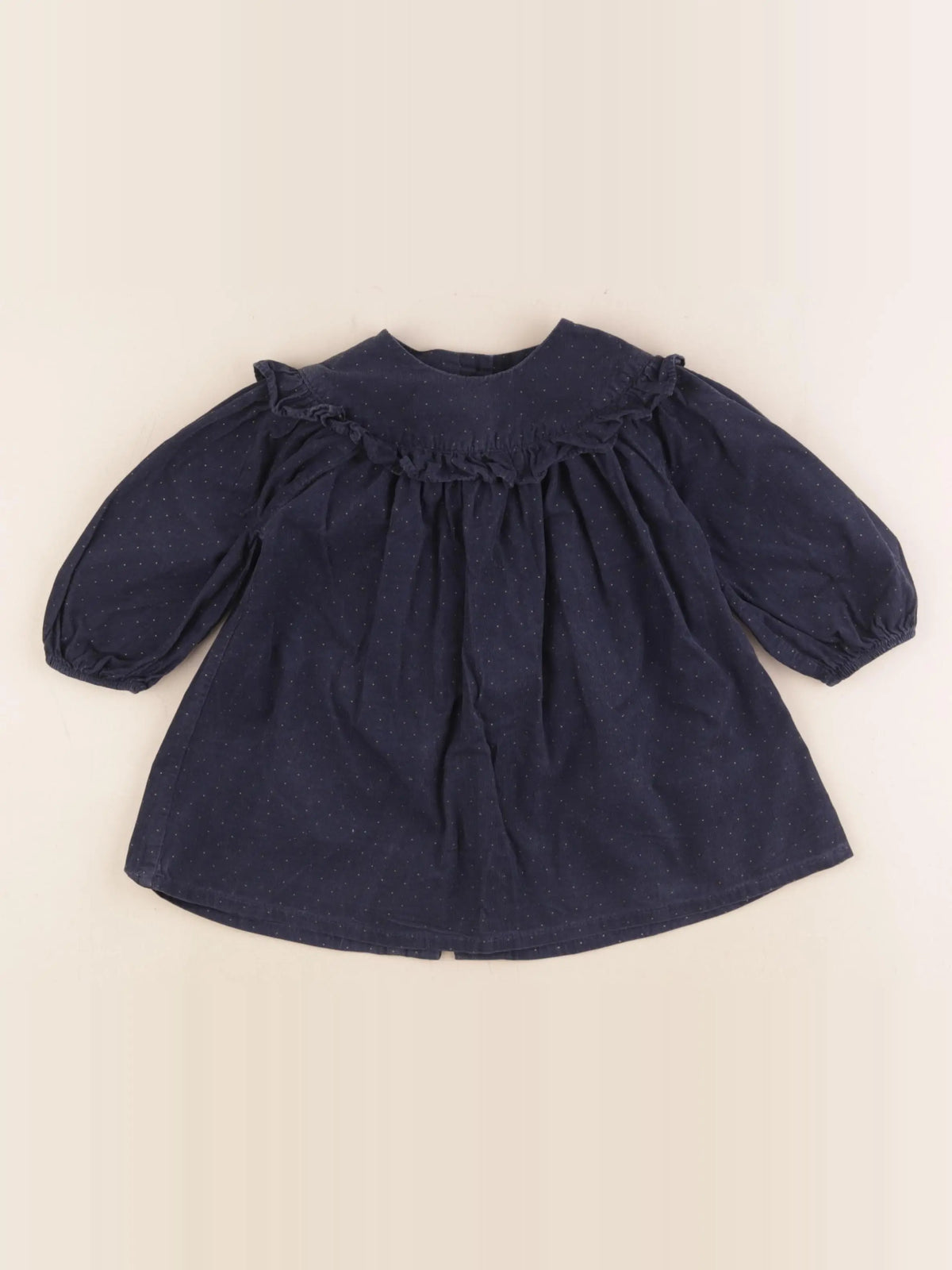 Vertbaudet - robe bleu - 12 mois