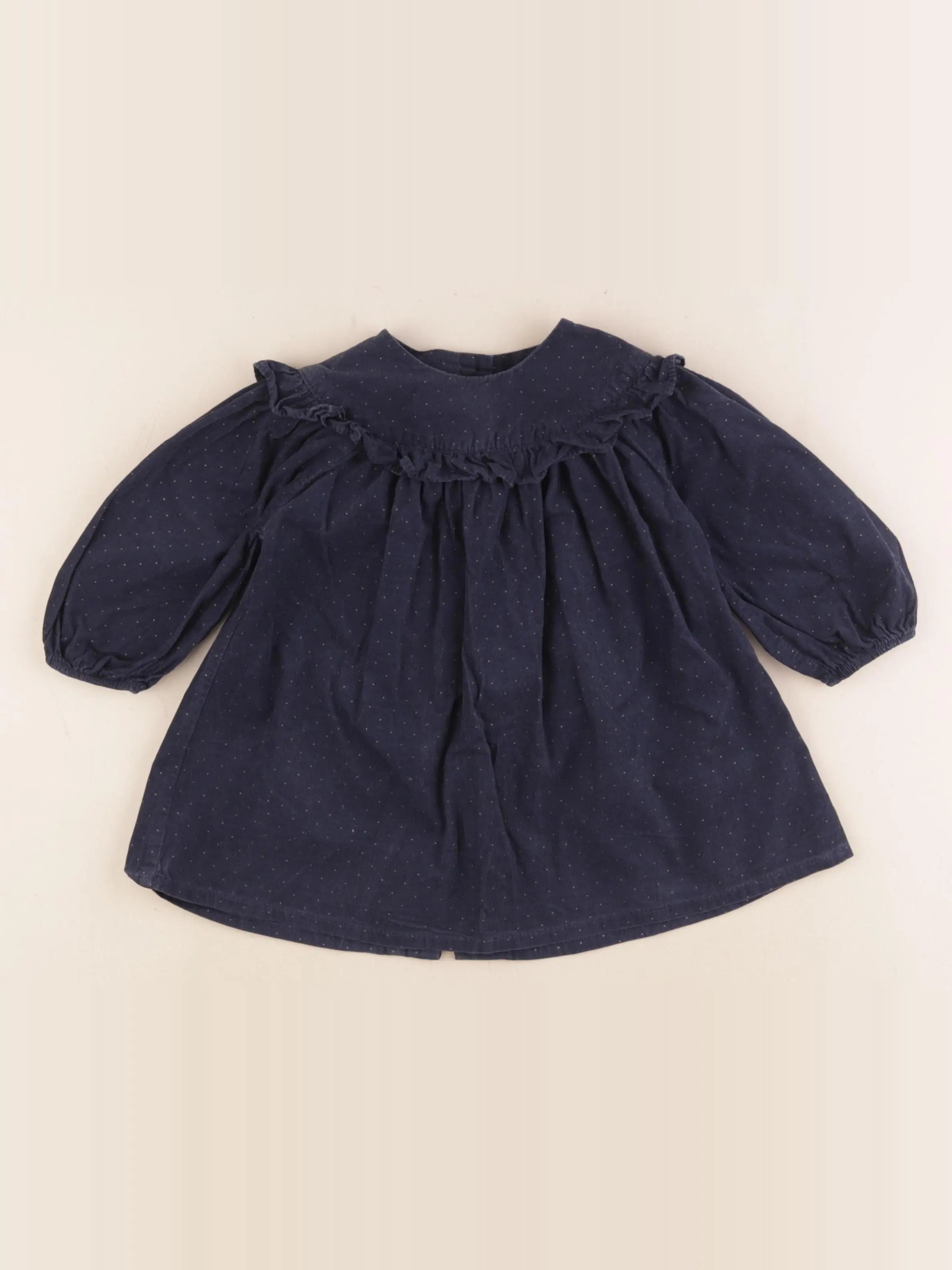 Vertbaudet - robe bleu - 12 mois